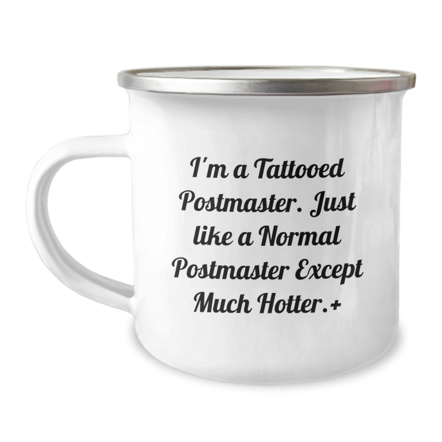 Funny Gift for Postmaster Friends - I'm A Tattooed Postmaster, Christmas Unique Gifts from Men to Coworkers, Camping Mug for Postmaster, Holiday Fun - Image 1