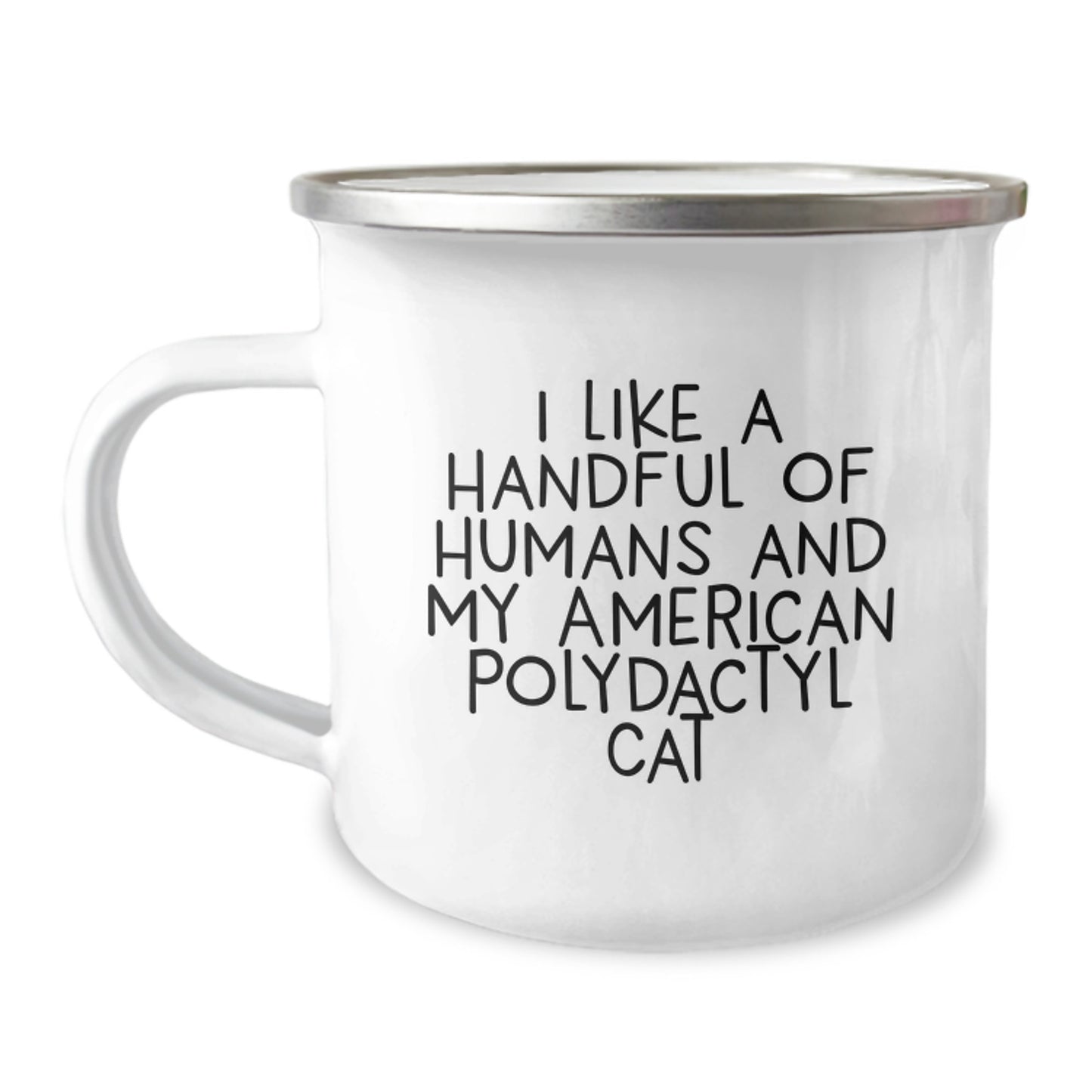Funny American Polydactyl Cat Gifts, I Like A Handful Of Humans And My American Polydactyl Cat Christmas Unique Gifts for Men Women Friends Family - Image 1