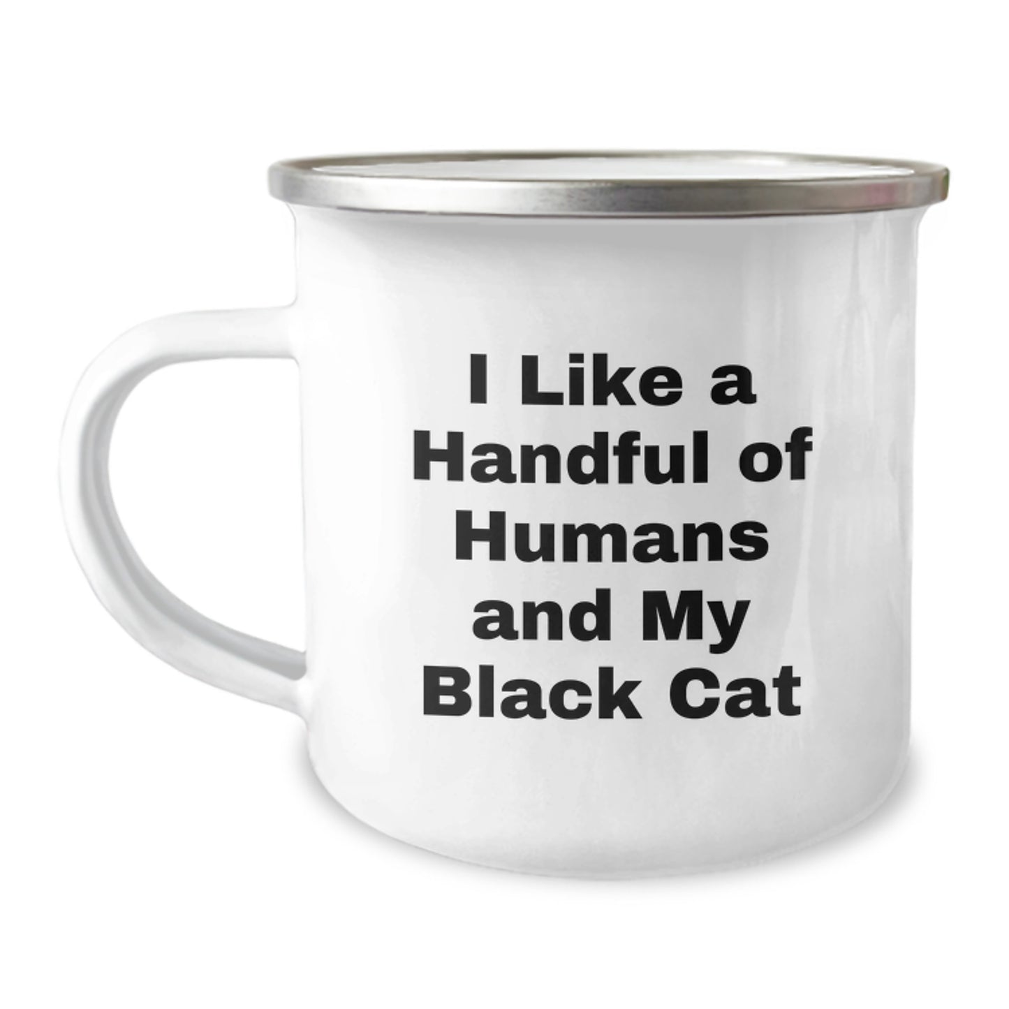 Funny Black Cat Lover Camping Mug Gifts from Family, Friends, Coworkers to Men, Women, Black Cat Enthusiasts this Christmas - Image 1