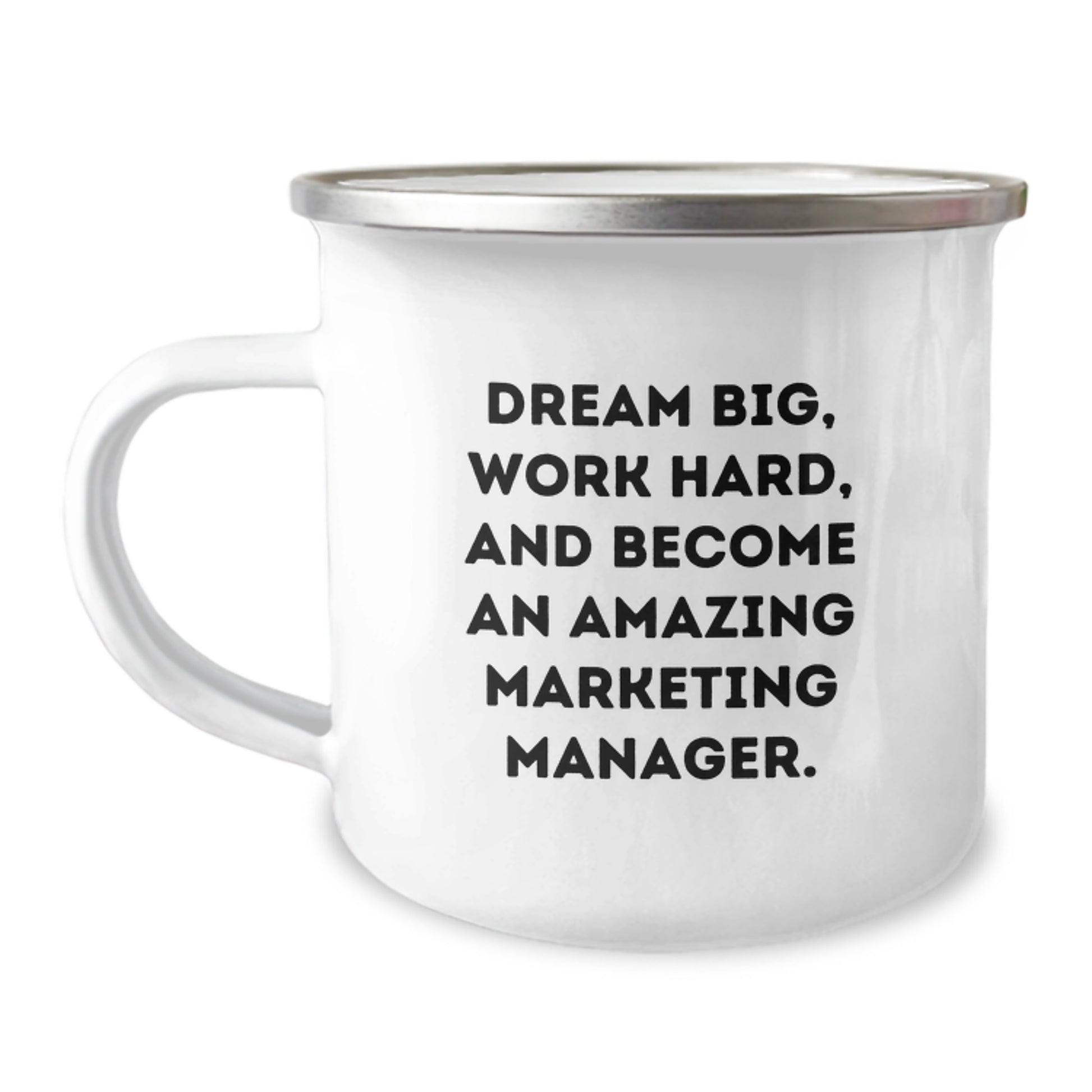 Marketing Manager Gifts, Funny Camping Mug For Men, Christmas Unique Gifts from Coworkers, Dream Big Quote, Amazing Marketing Manager - Image 1