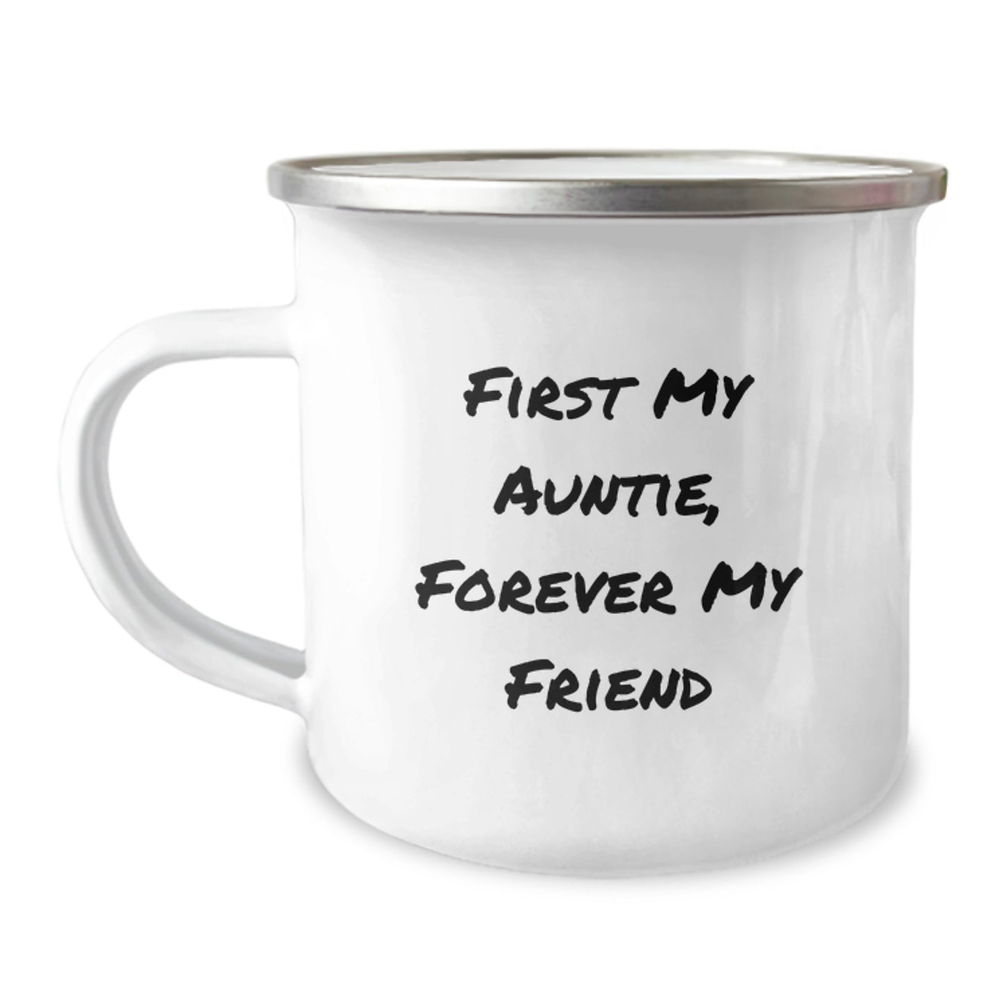 Funny Auntie Camping Mug, Gifts from Aunties, Forever My Friend, Graduation Unique Gifts for Auntie - Image 1