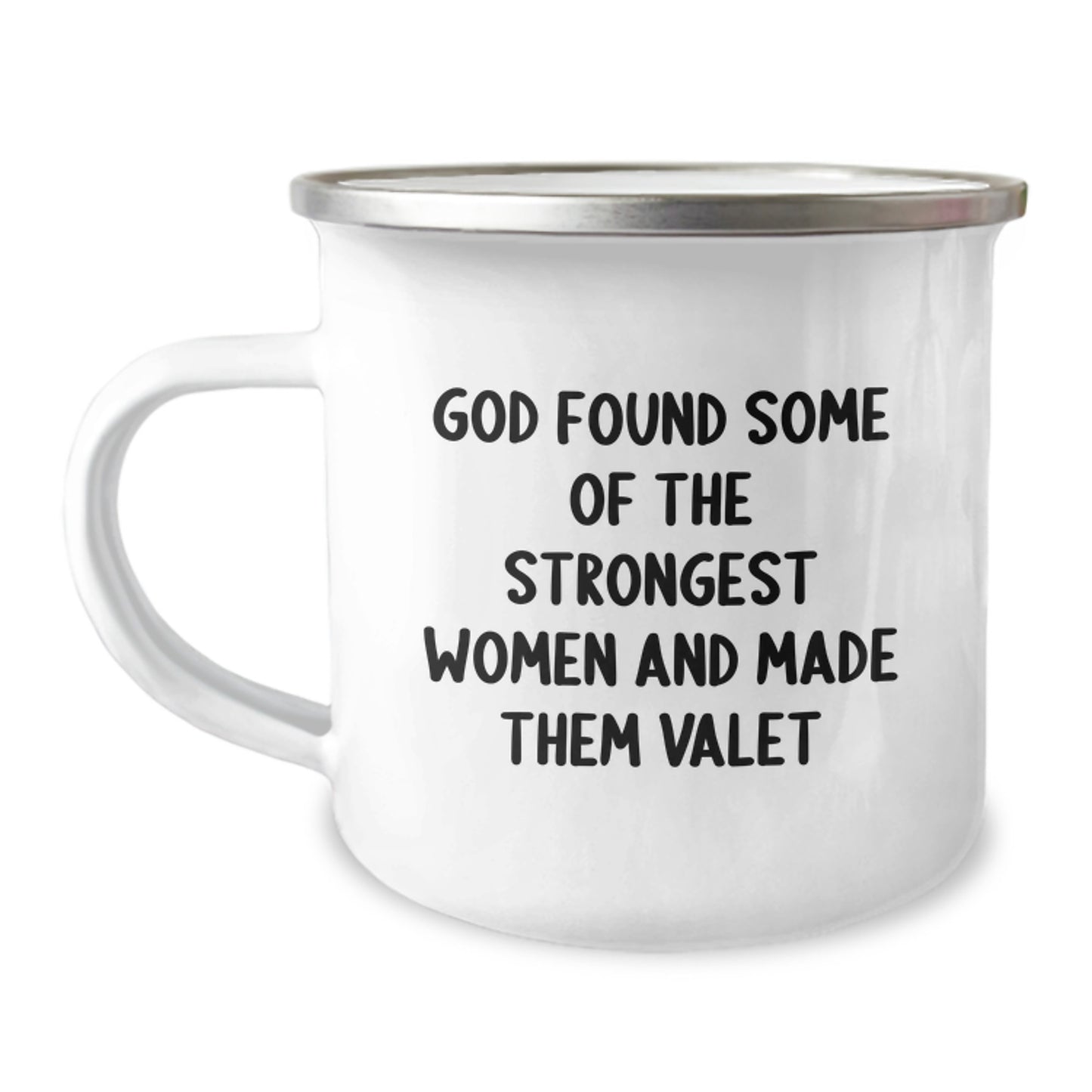 Funny Valet Gifts from Men, Unique Camping Mug for Strong Women, Graduation Unique Gifts - Image 1