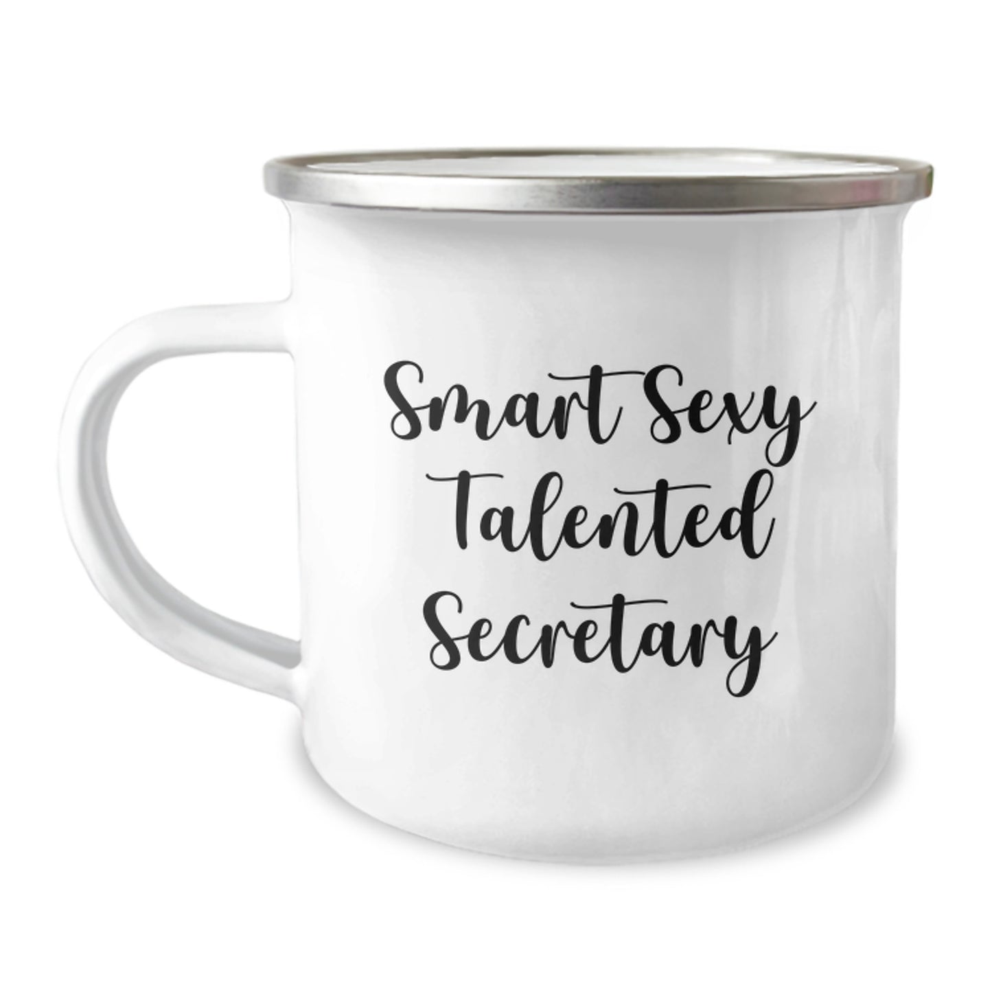 Smart Sexy Talented Secretary Gifts, Funny Camping Mug for Secretary, Graduation Unique Gifts from Friends - Image 1