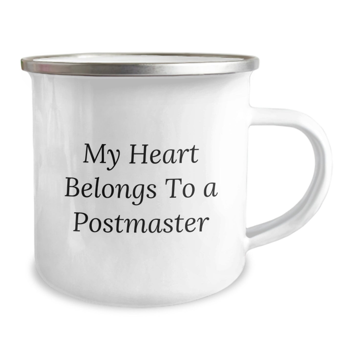 Funny Gifts from Friends for Postmaster - My Heart Belongs To A Postmaster Camping Mug - Image 2