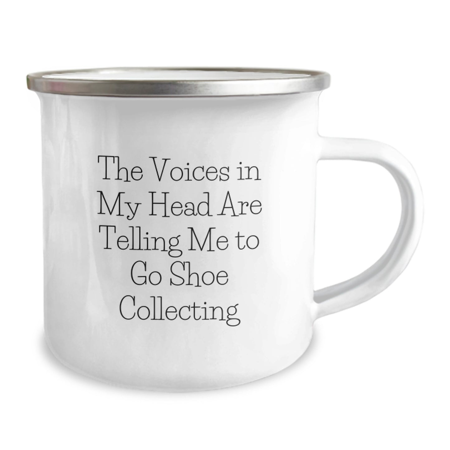 Funny Shoe Collecting Gifts for Men Women Friends Family from Camping Mug with The Voices In My Head Are Telling Me To Go Shoe Collecting Quote - Unique Christmas Unique Gifts - Image 2