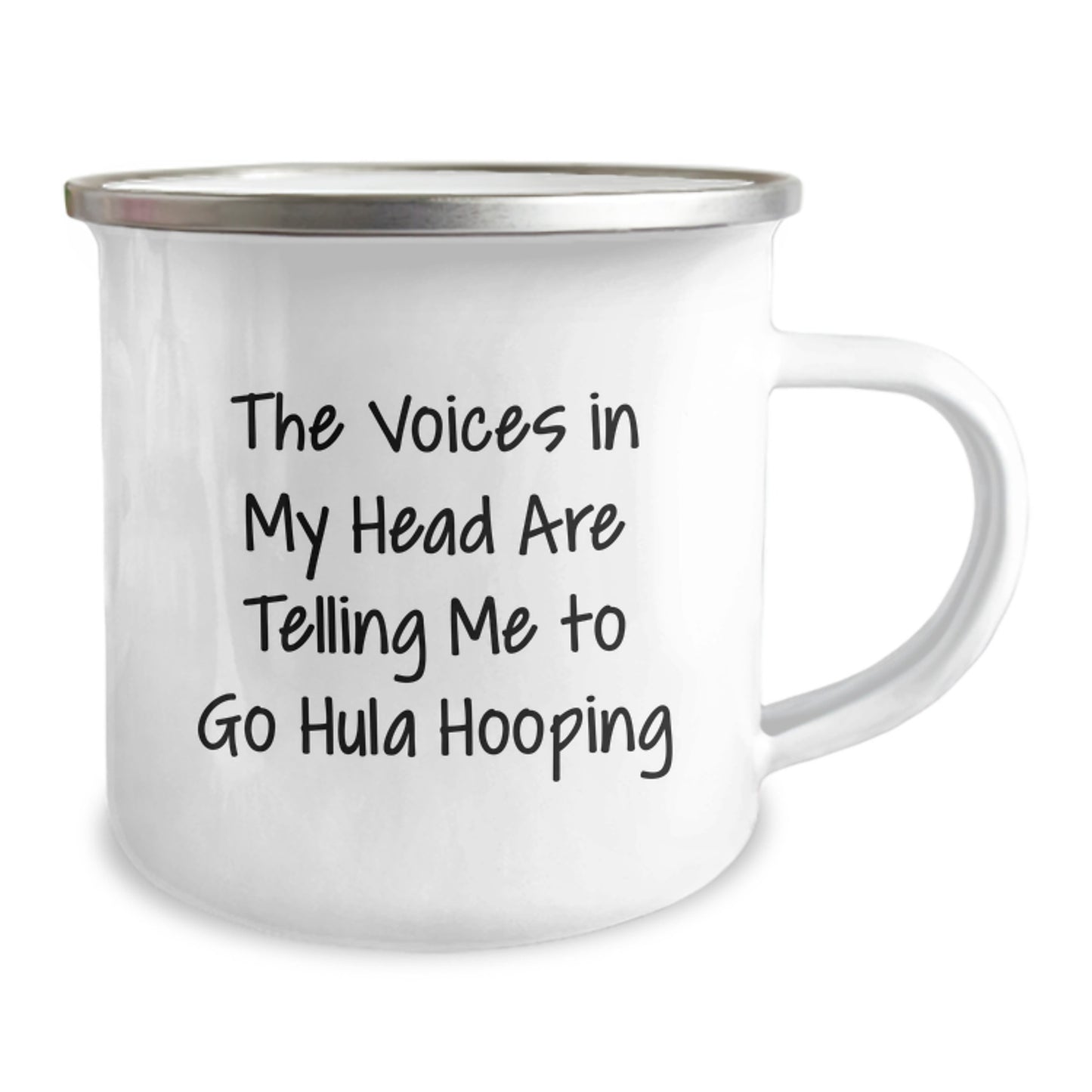 Funny Hula Hooping Gifts for Women - Gifts from Friends for the Hula Hoop Enthusiast Who Needs Hula Hooping Motivation - Enamel Camping Mug - Image 2