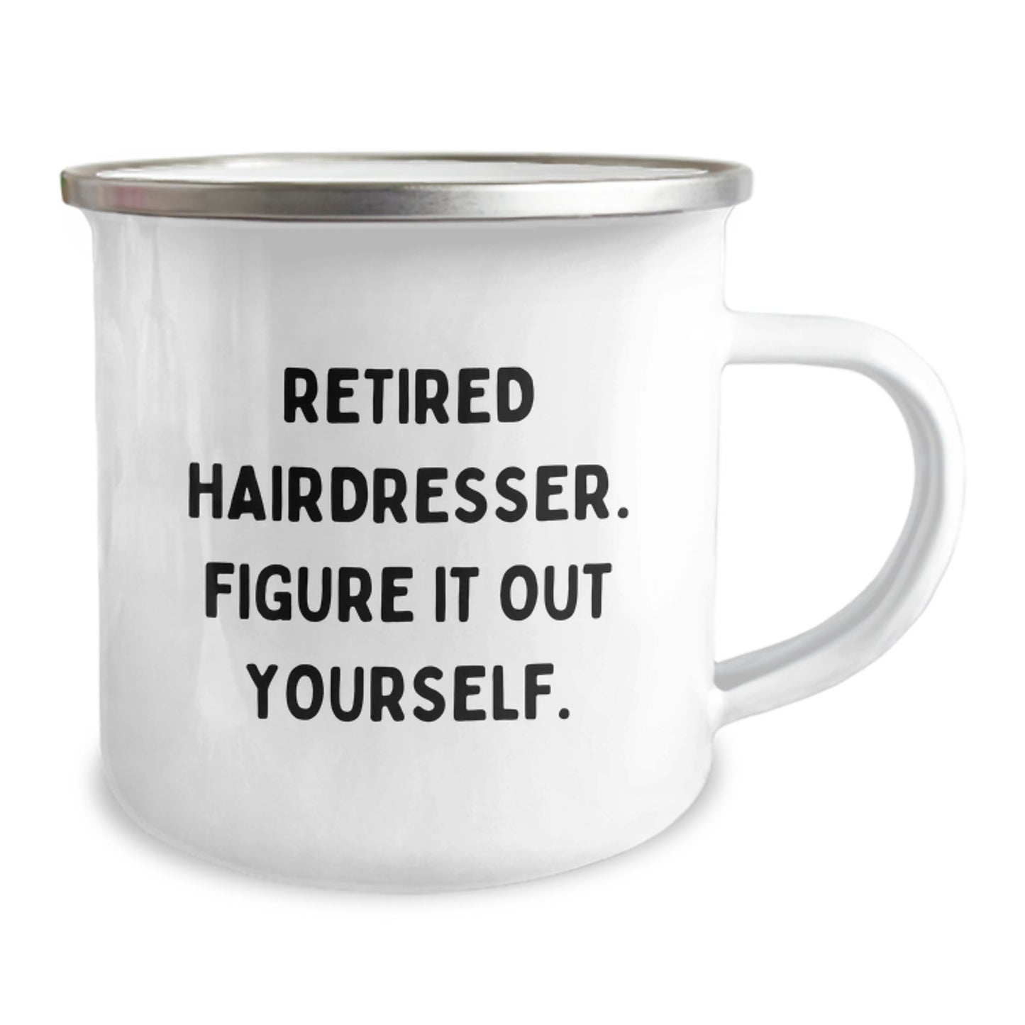 Hairdresser Retirement Gifts for Friends from Men, Funny Camping Mug for Graduation Unique Gifts - Image 2
