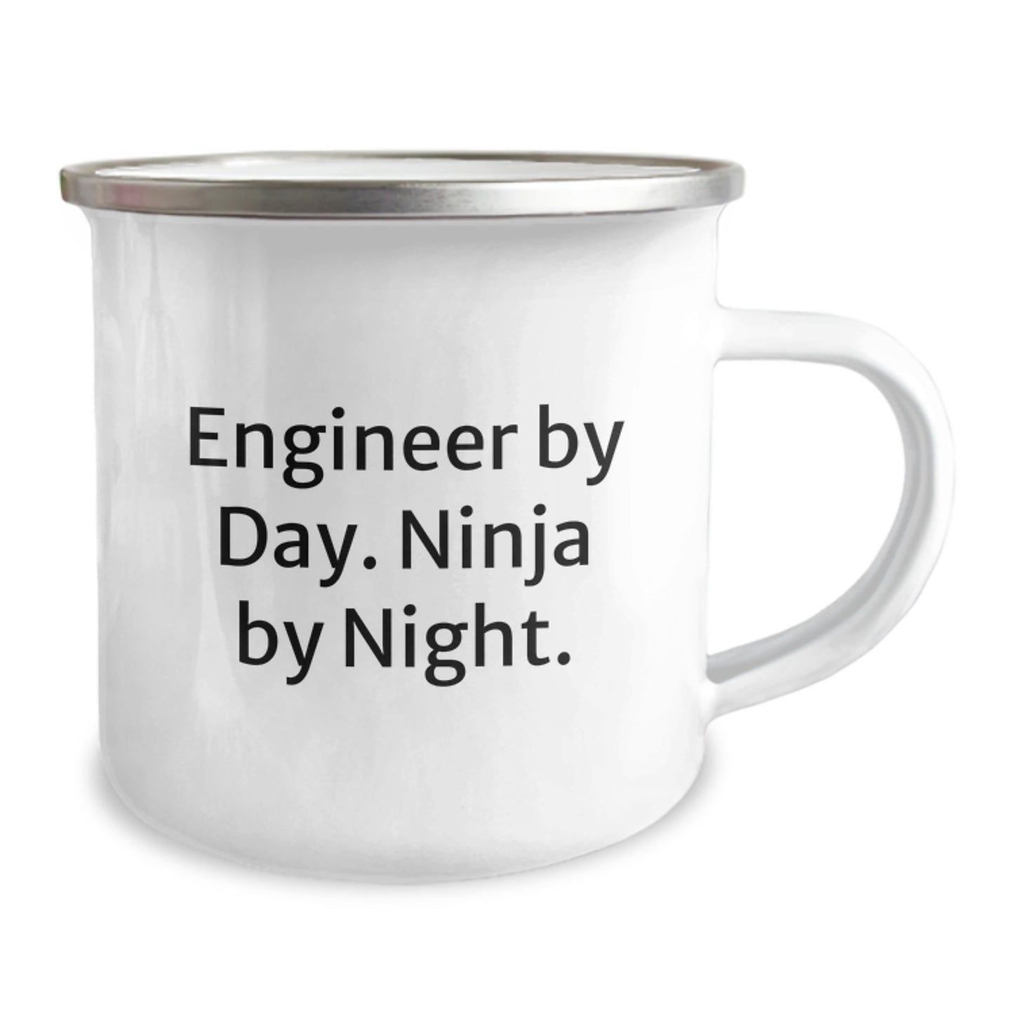 Engineer Gifts from Men, Unique Graduation Mugs by Day. Ninja By Night. for Engineers, Funny Camping Mugs - Image 2