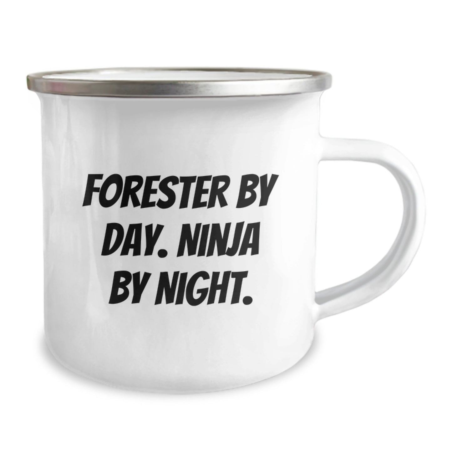 Forester Gifts from Friends - Funny Camping Mug, Birthday Unique Gifts for Forester Men, Forester By Day Ninja By Night - Image 2