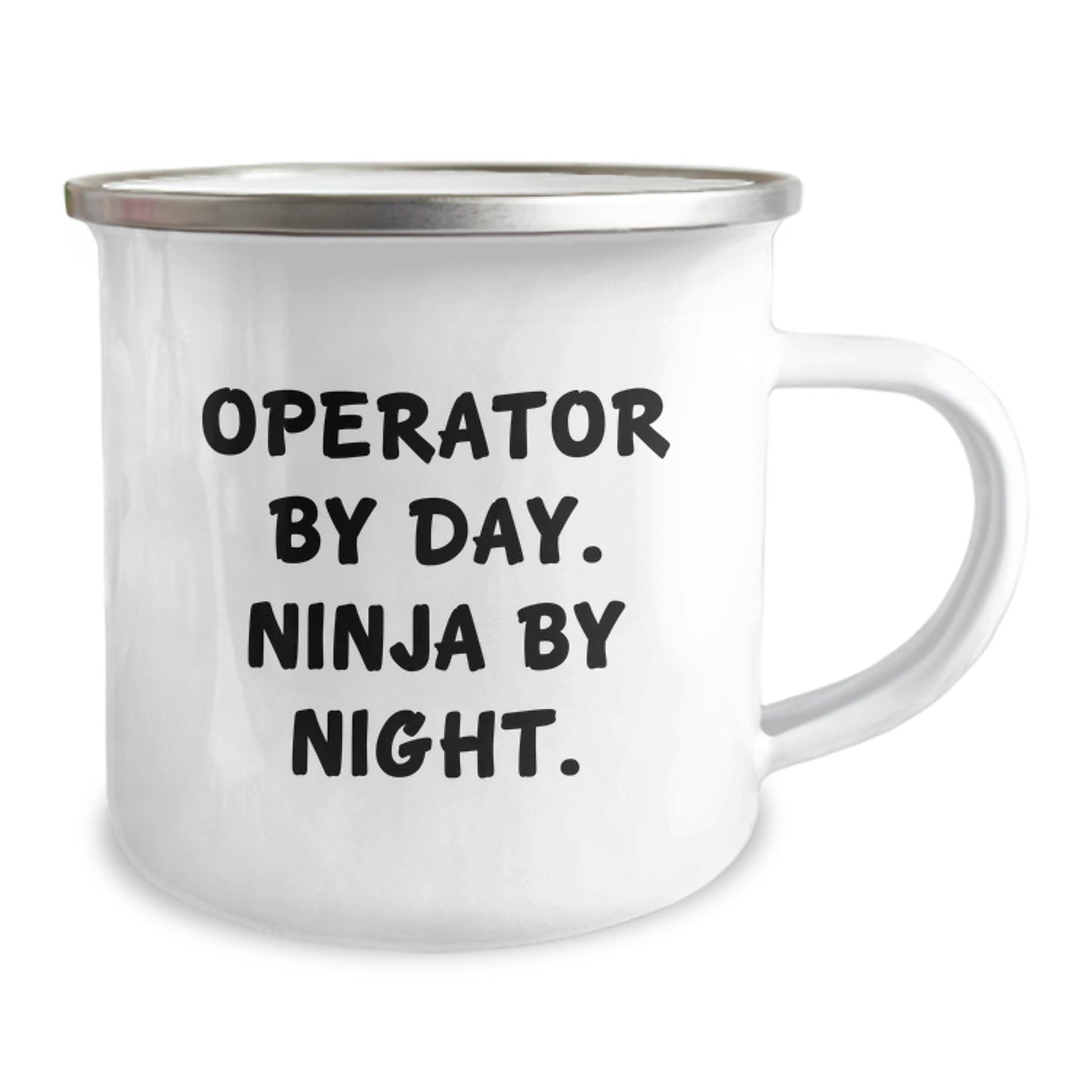 Operator By Day, Ninja By Night. Funny Camping Mug for Operator Birthday Unique Gifts from Friends - Image 2