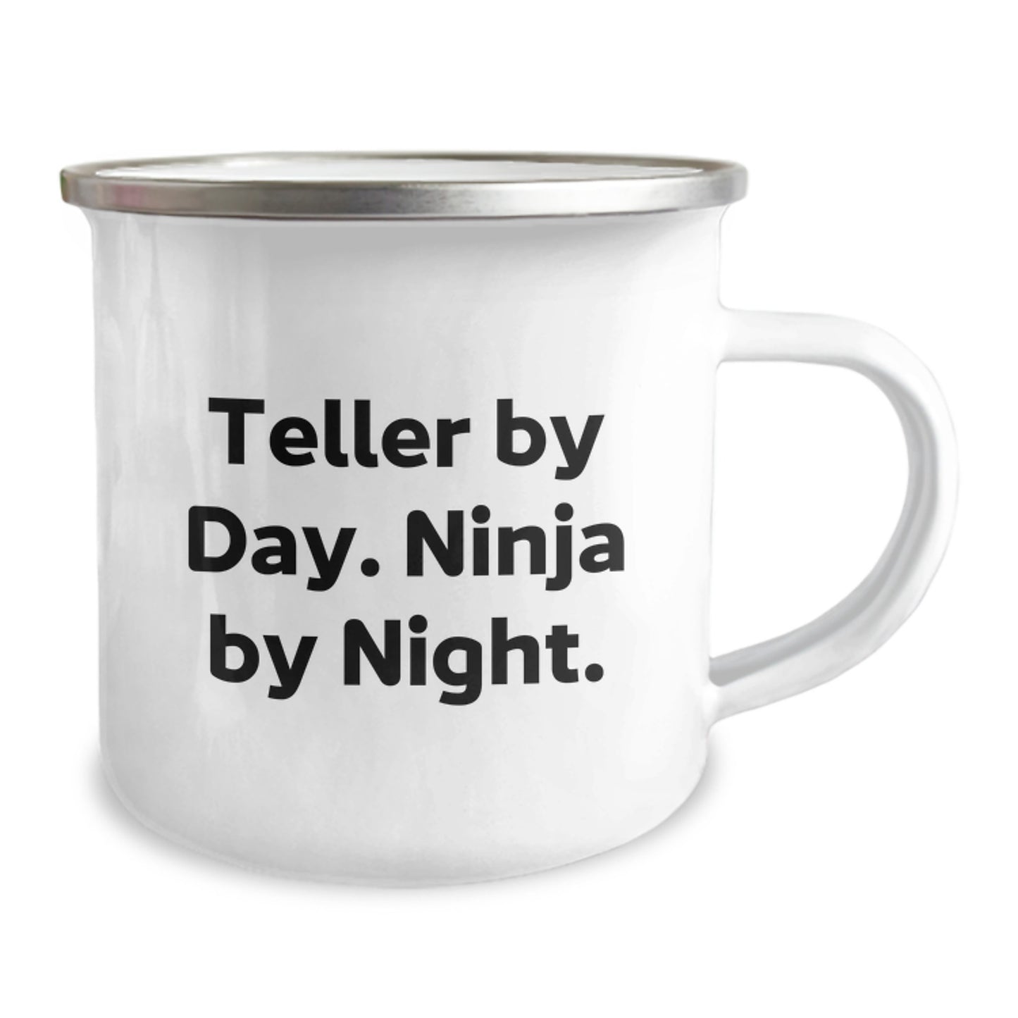 Teller Gifts from Friends, Funny Ninja Camping Mug, Birthday Unique Gifts for Teller, Men, or Women - Image 2