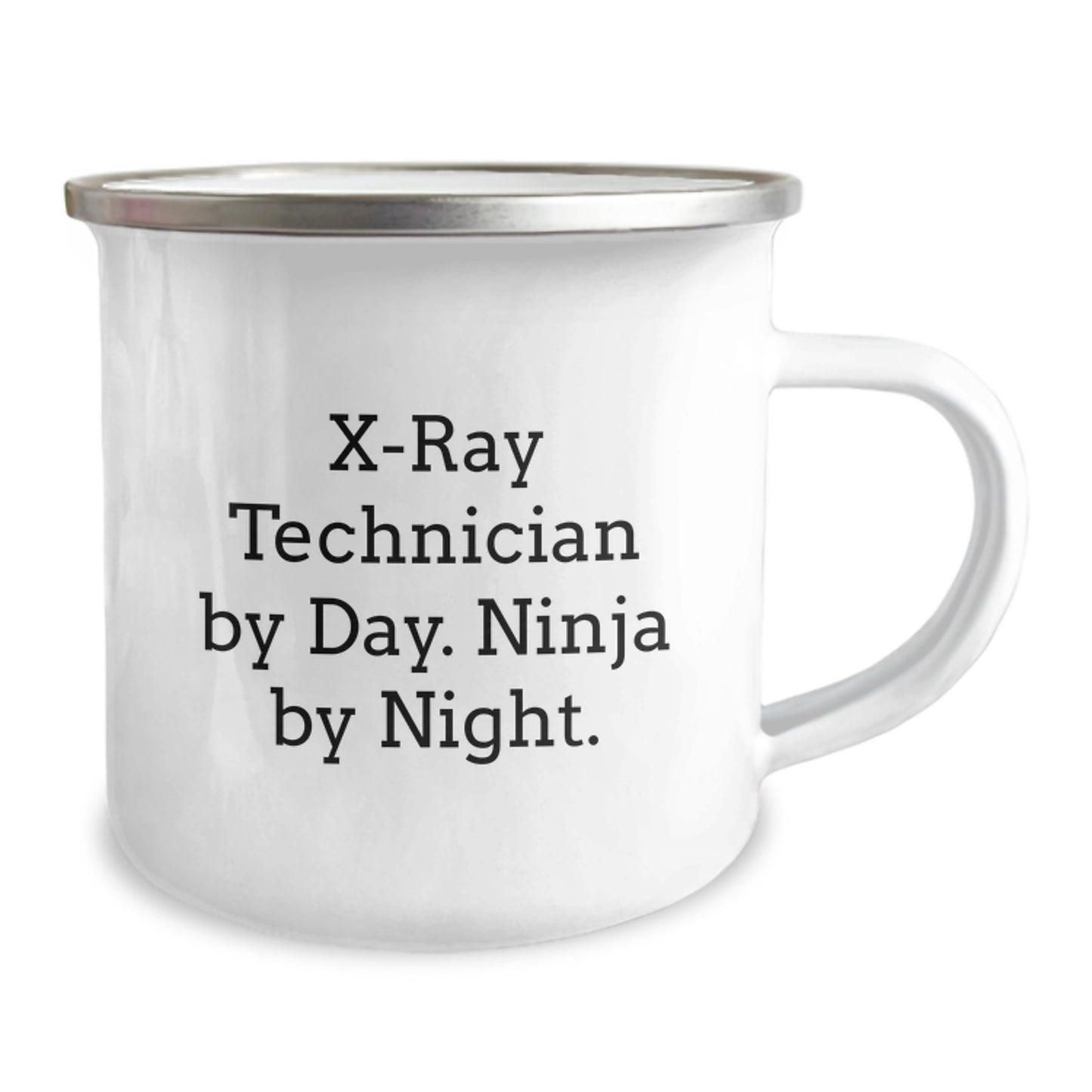 Funny Gifts for X-Ray Technician, Camping Mug for Birthday Unique Gifts from Friends, X-Ray Technician By Day. Ninja By Night. Mugs - Image 2