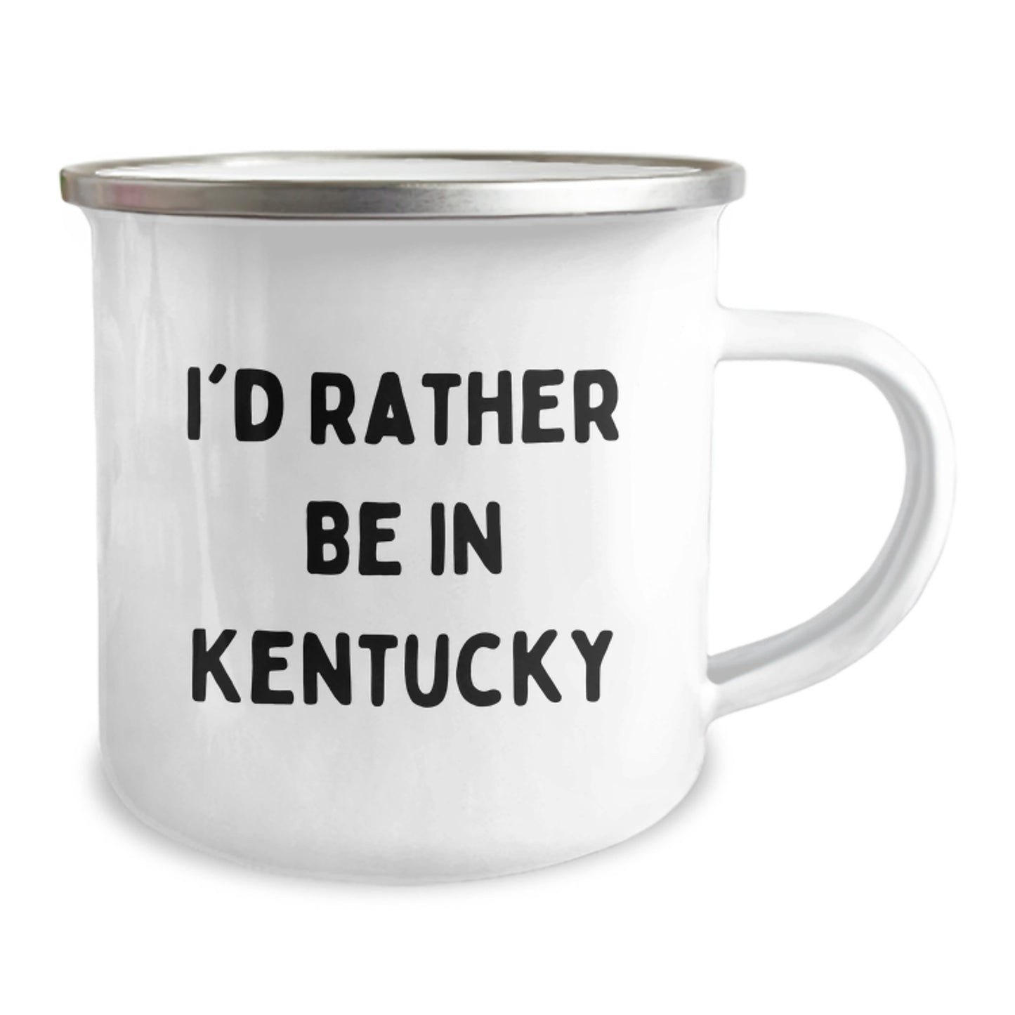 Kentucky Camping Mug, I'd Rather Be In Kentucky, Funny Gift for Friends and Family, Birthday Unique Gifts from Kentucky Enthusiasts, Gifts for Kentucky Lovers - Image 2