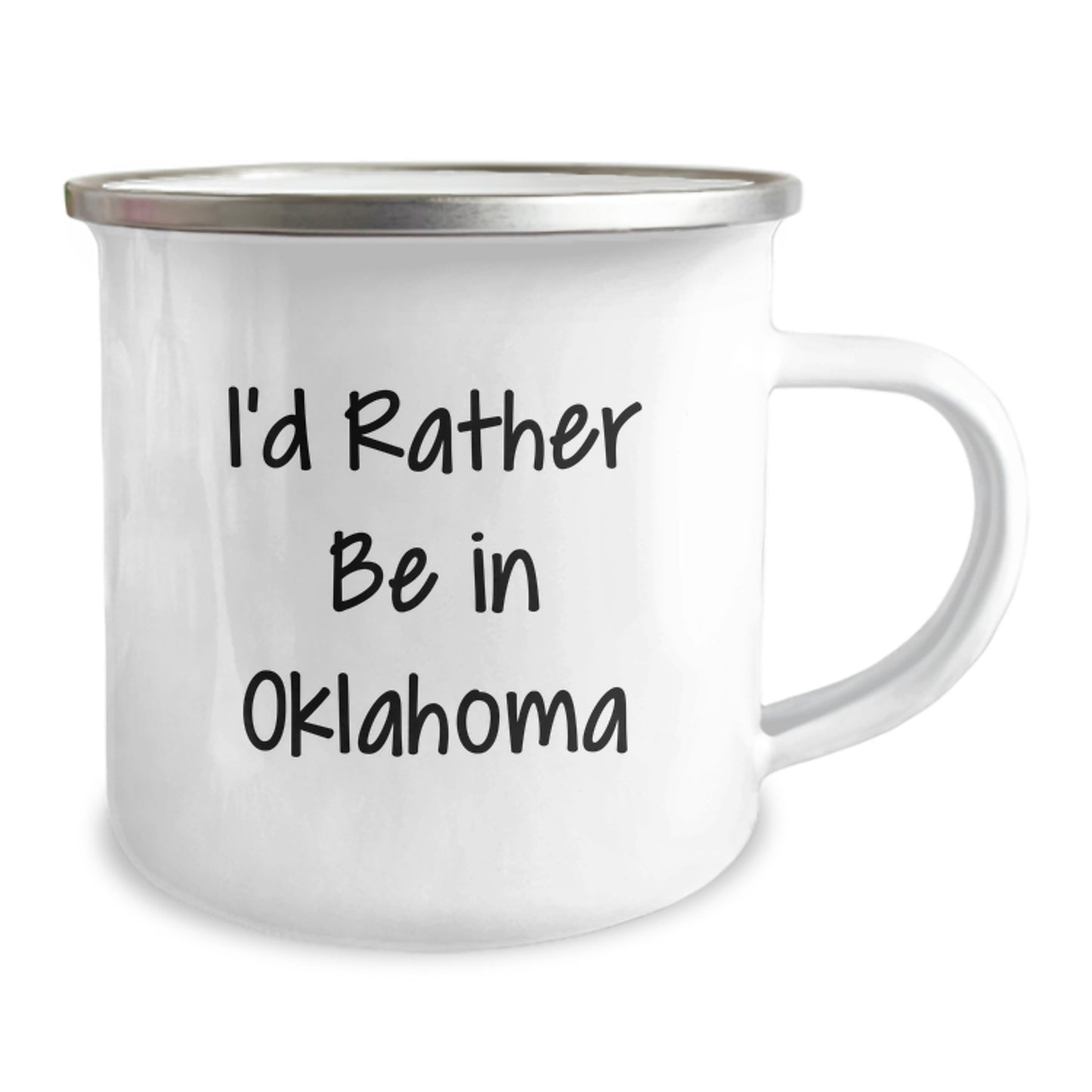 Oklahoma Camping Mug, Funny Gift for Friends, 'I'd Rather Be In Oklahoma', Birthday Unique Gifts from Family - Image 2