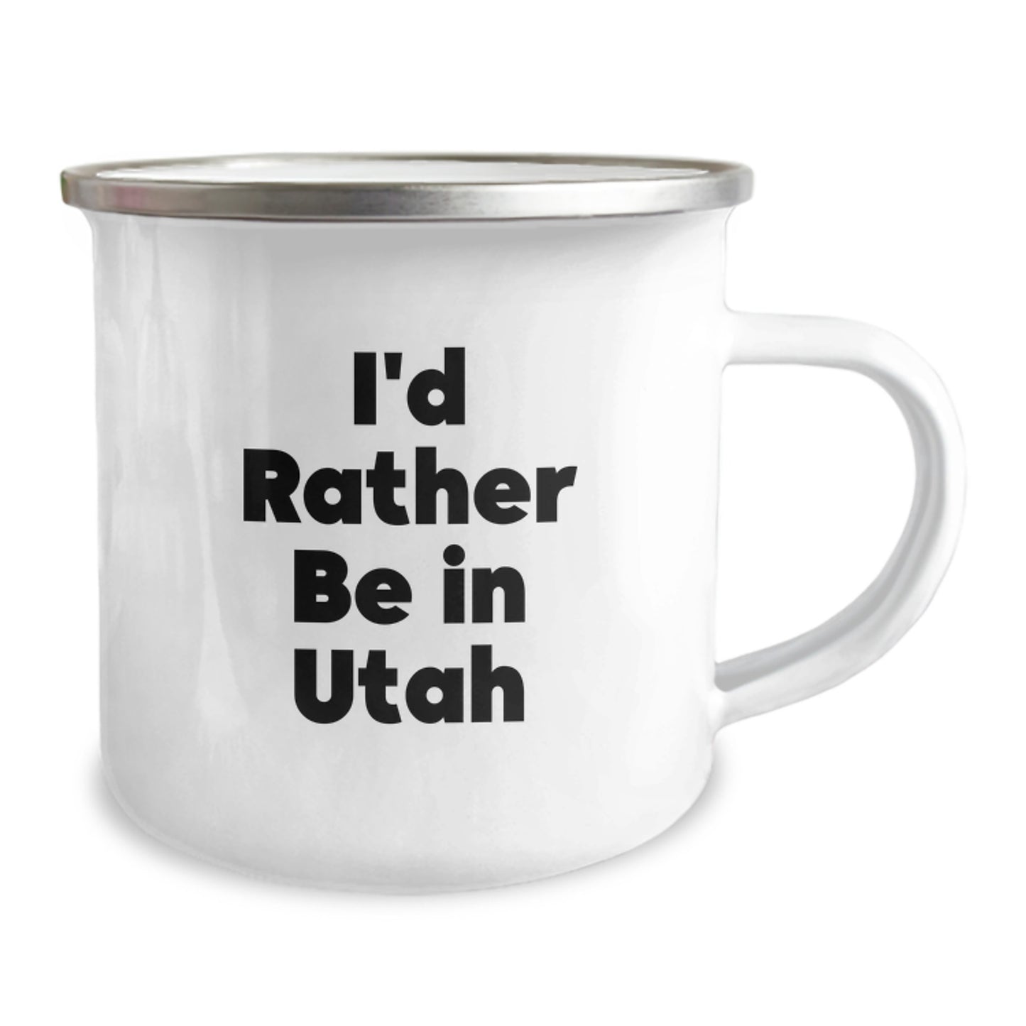 Utah Camping Mug, Funny Quote 'I'd Rather Be In Utah', Gifts for Utah Lovers, Birthday Unique Gifts from Friends - Image 2
