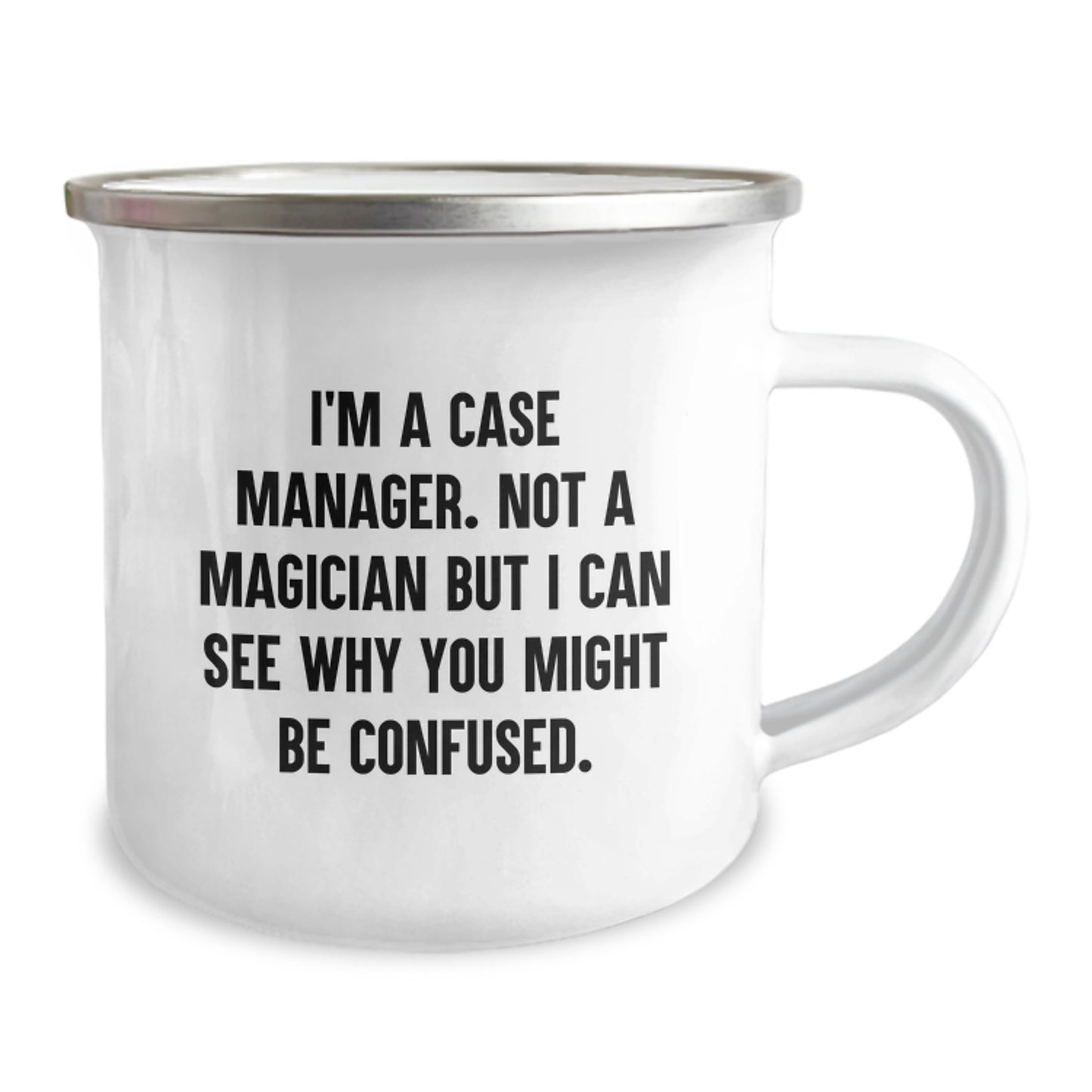 Case Manager Gifts from Friends - Birthday Unique Mugs for Case Manager - I'm A Case Manager. Not A Magician - Image 2