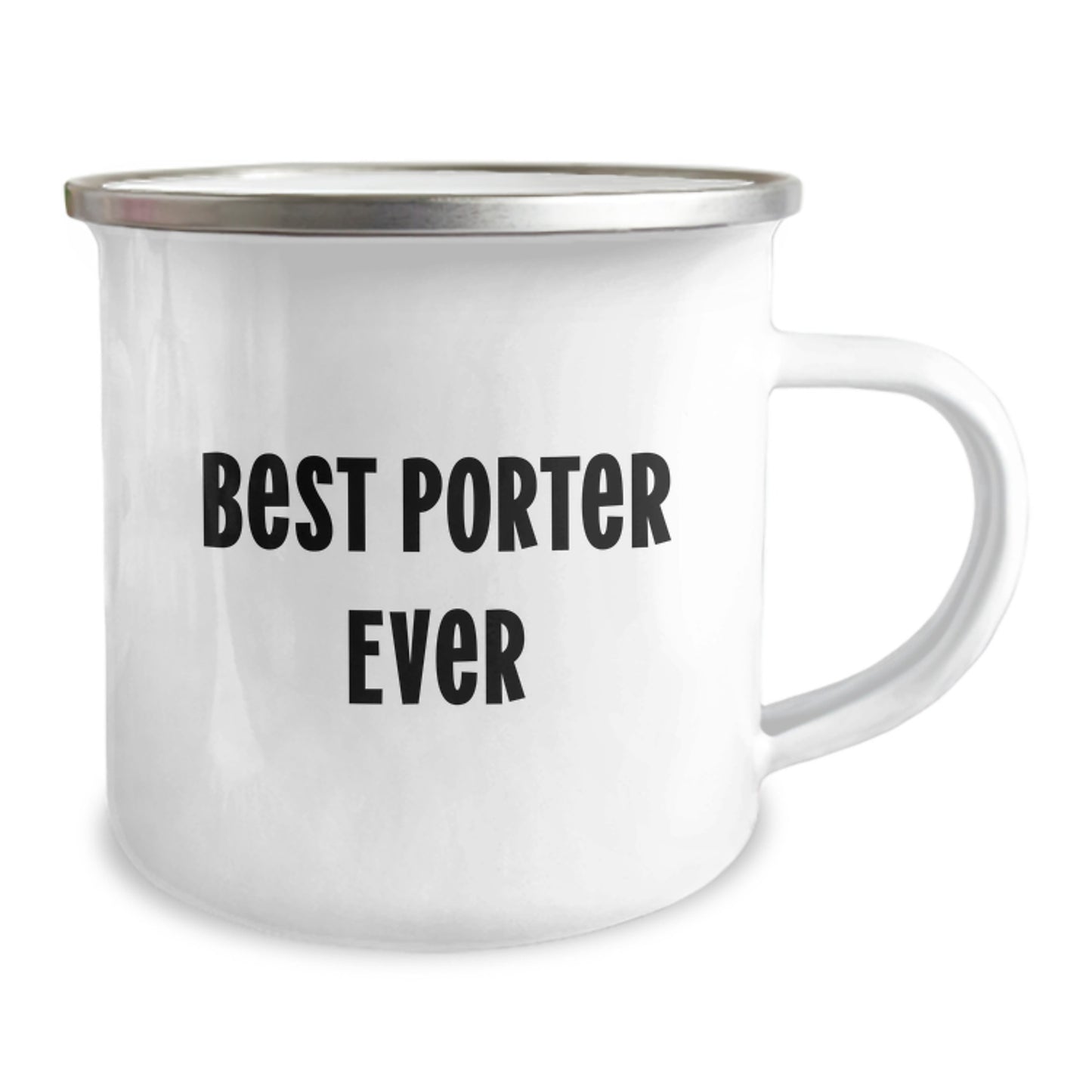 Funny Birthday Unique Gifts from Friends for Porter - Best Porter Ever Camping Mug - Unique Camping Mugs for Porter - Image 2
