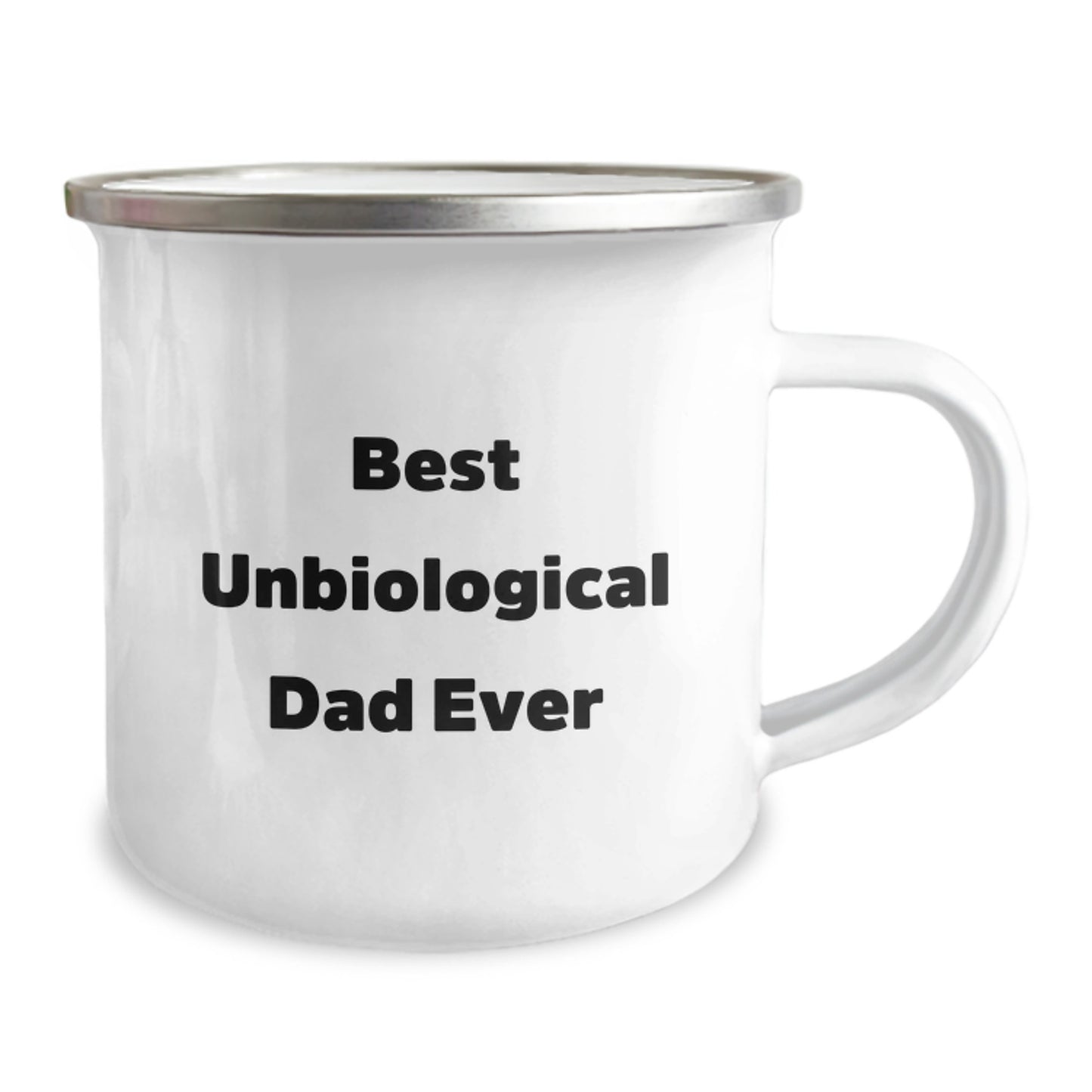 Funny Unbiological Dad Gifts for Men, Best Unbiological Dad Ever Camping Mug, Unique Christmas Unique Gifts from Dad, Father, or Friend - Image 2