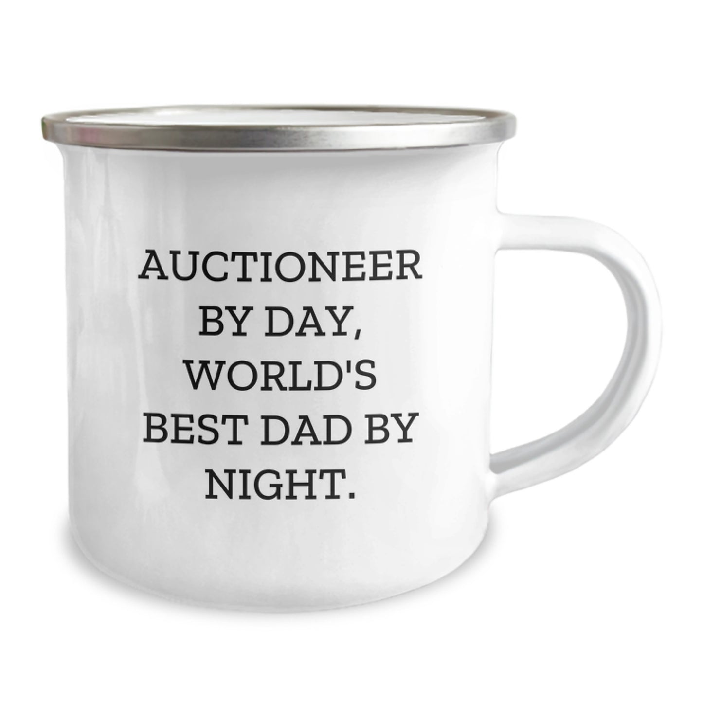 Auctioneer Gifts, Funny Quote, Camping Mug for Birthday - Gifts from Dad to Auctioneer, Unique Birthday Unique Gifts for Men - Image 2