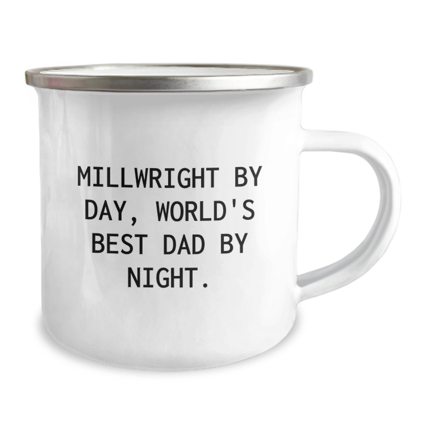 Millwright Gifts from Family, Funny Camping Mug for Dad, Christmas Unique Presents - Image 2