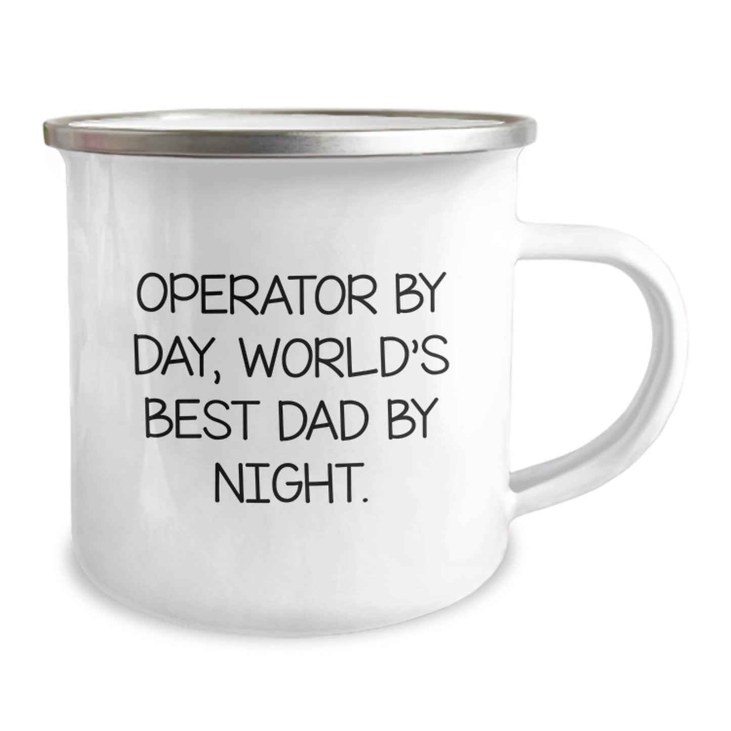 Operator Gifts, Funny Camping Mug, 'Operator By Day, World's Best Dad By Night.' - Gifts from Family, Unique Birthday Unique Gifts for Operator - Image 2