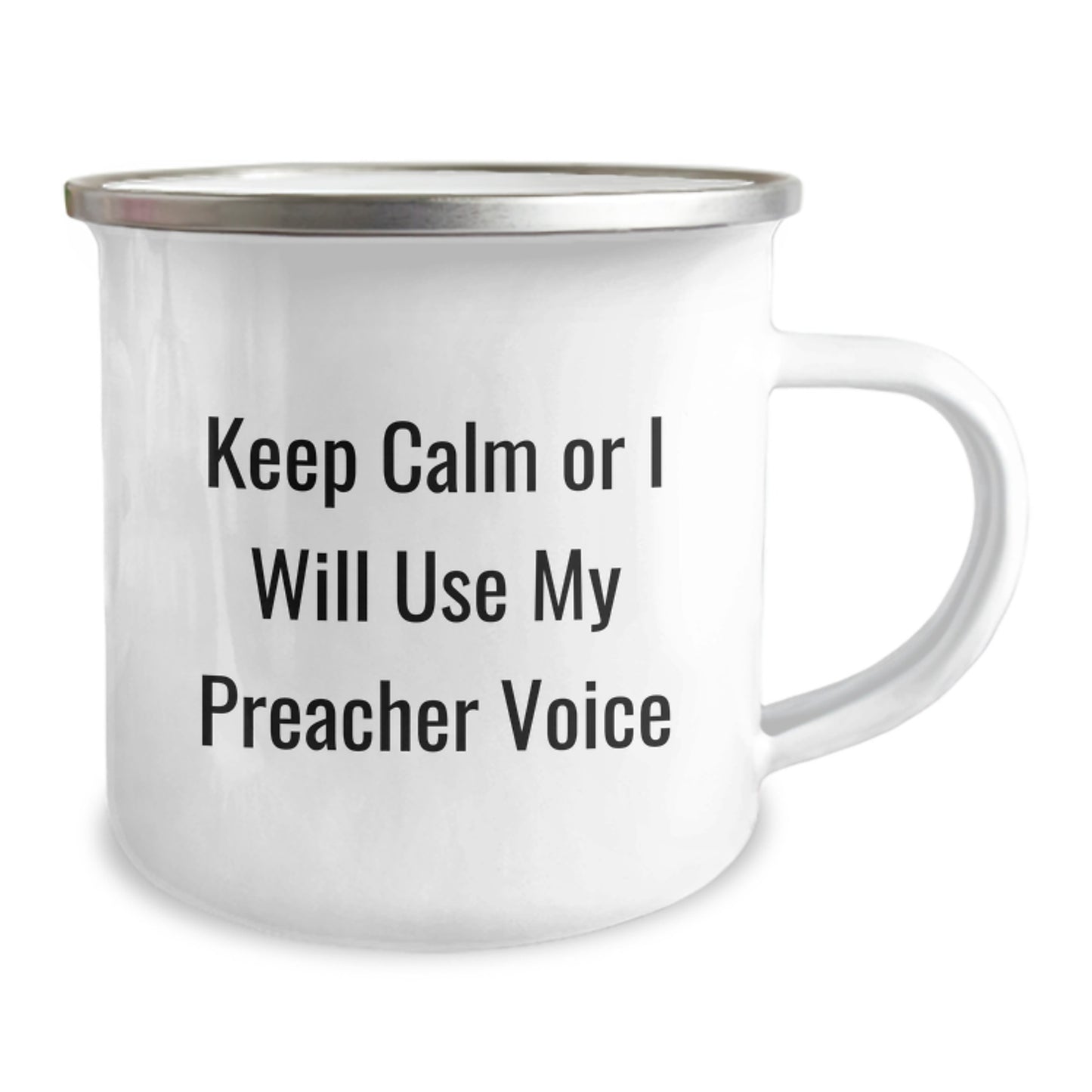 Funny Preacher Gifts for Preacher, Camping Mug, Keep Calm Or I Will Use My Preacher Voice, Gifts from Friends, Gifts for Preacher - Image 2