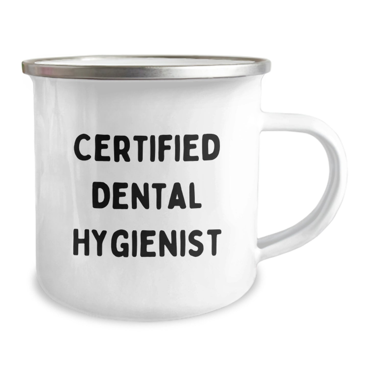 Dental Hygienist Gifts from Friends and Family, Funny Quote for Certified Dental Hygienist Graduation, 12 oz Stainless Steel Camping Mug - Image 2