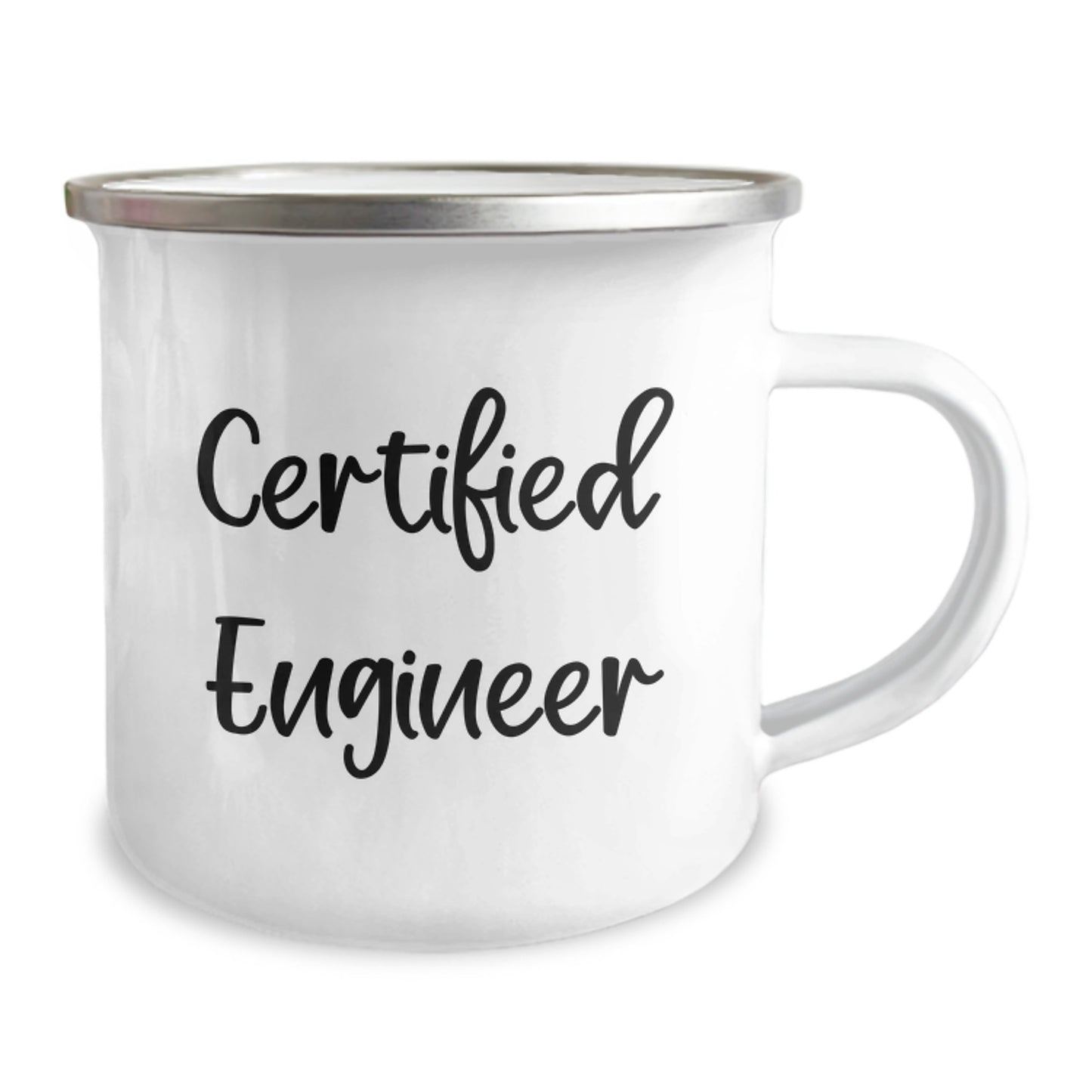 Funny Engineer Gifts for Him or Her - Camping Mug with Inspirational Quote, 12 oz Stainless Steel with Enamel Finish, Gifts from Friends for Graduation - Image 2