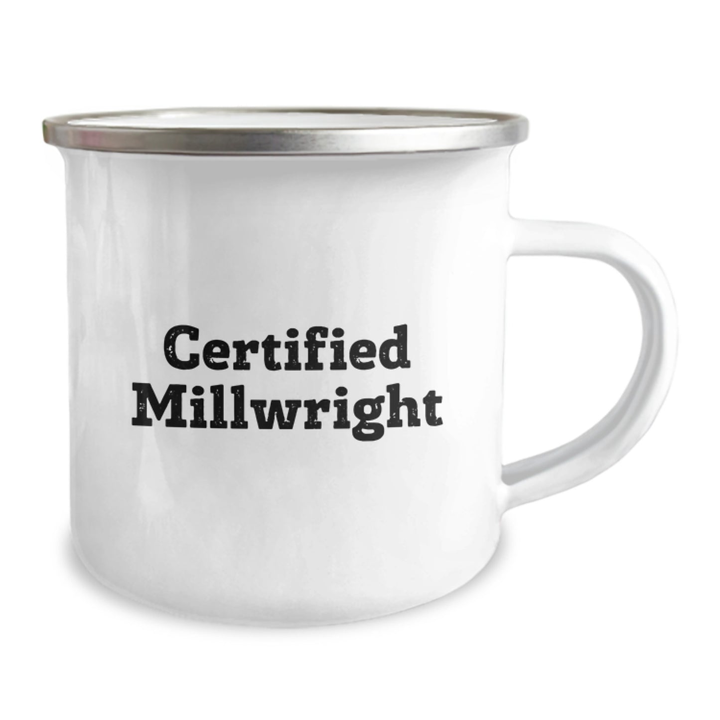 Funny Millwright Gifts from Friends, Birthday Unique Gifts for Him, Funny Certified Millwright Camping Mug - Image 2