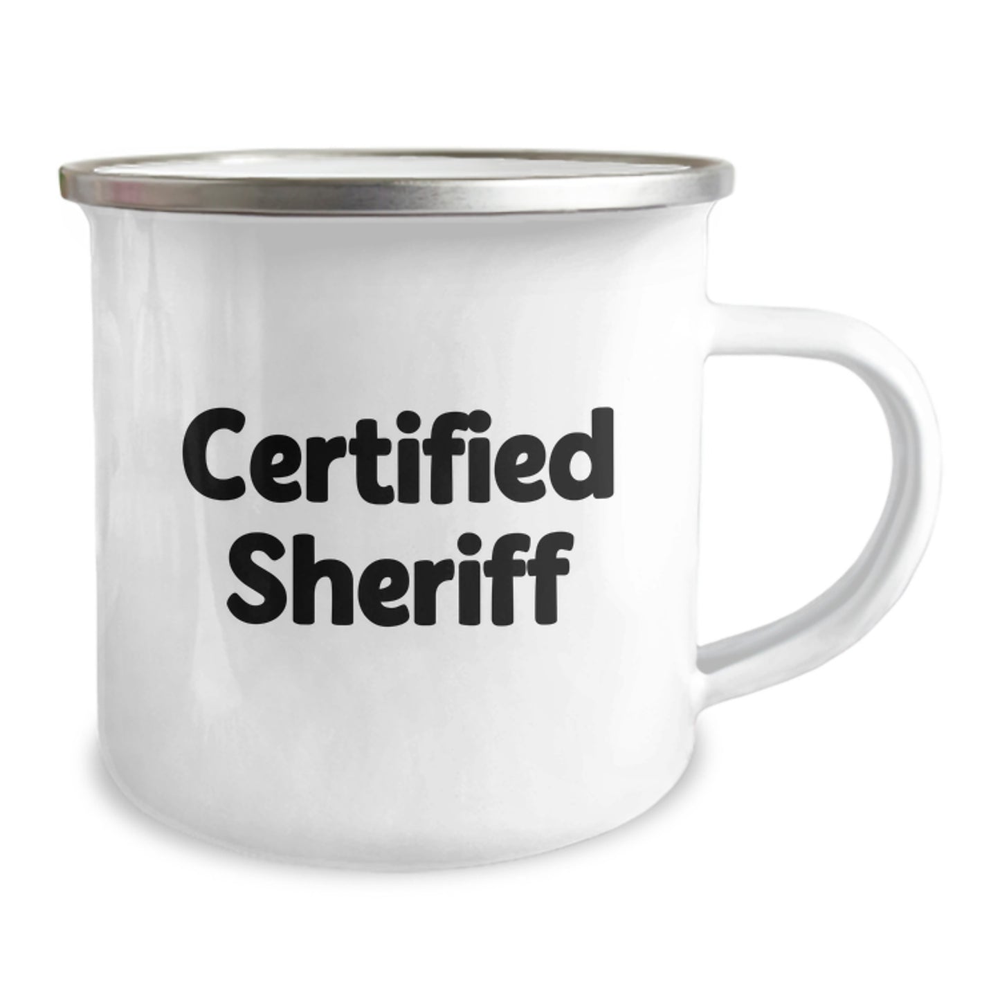 Funny Sheriff Gifts for Men Birthday Unique Items - Camping Mug with 'I'm the Sheriff' Quote - Image 2