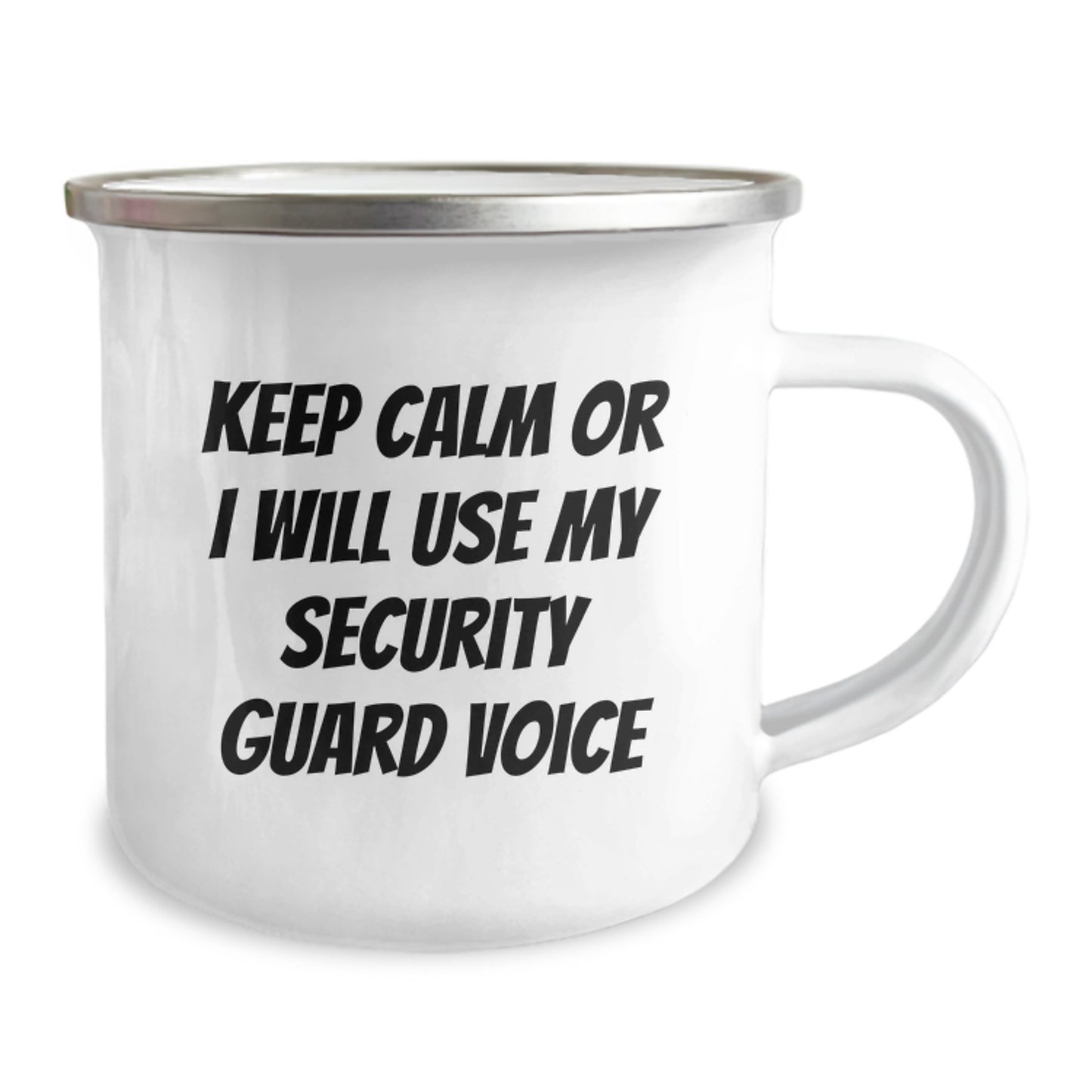 Funny Security Guard Gifts from Family for Security Guard Men Keep Calm Or I Will Use My Security Guard Voice Unique Birthday Unique Gifts - Image 2