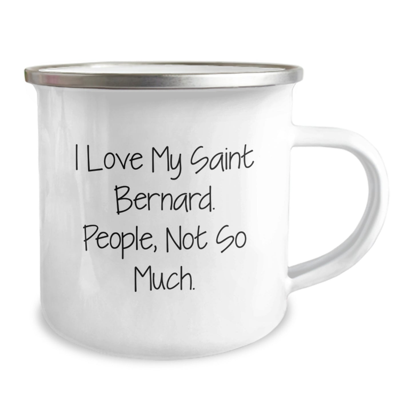Saint Bernard Dog Lovers Funny Quote Gifts from Friends Unique Camping Mug for Men and Women Graduation - Image 2
