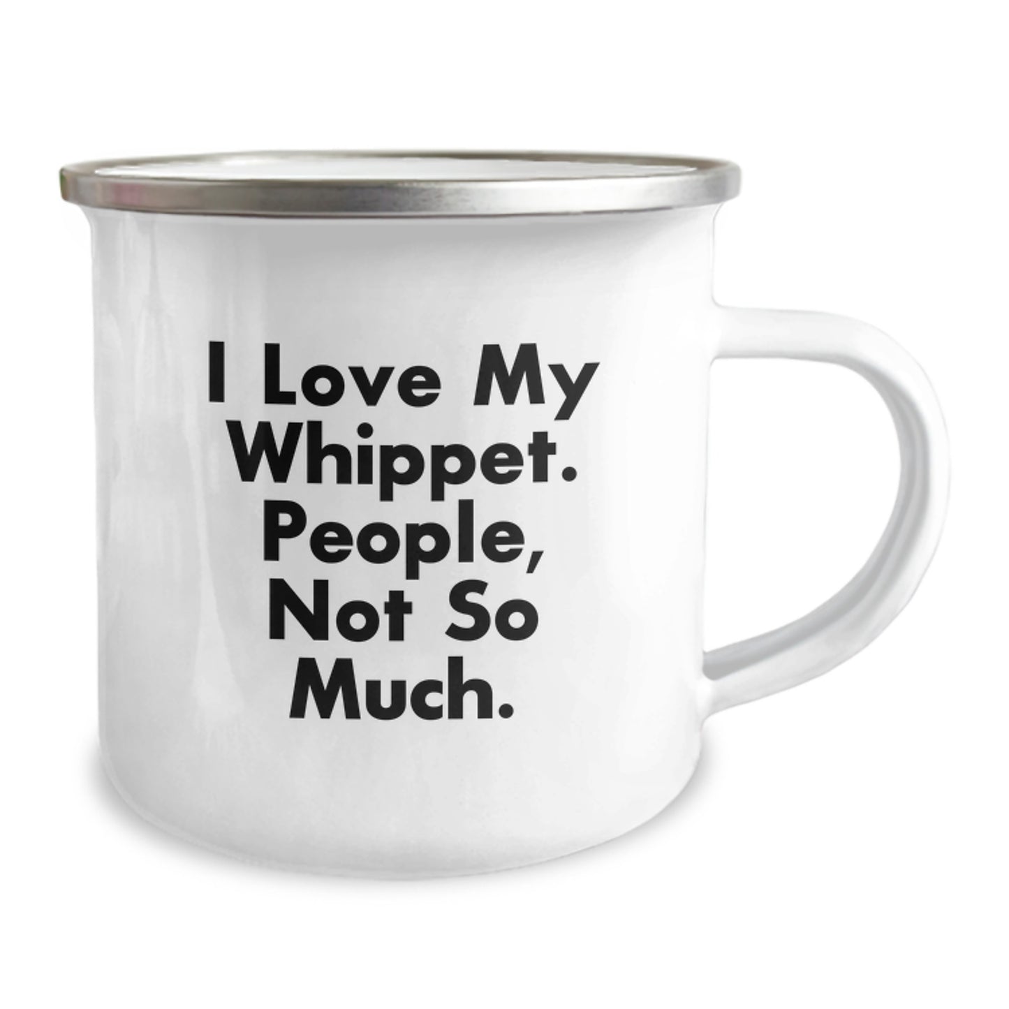 Whippet Dog Lovers Gifts from Men to Whippet Dog Owners, Funny Quote Camping Mug for Graduation - Image 2