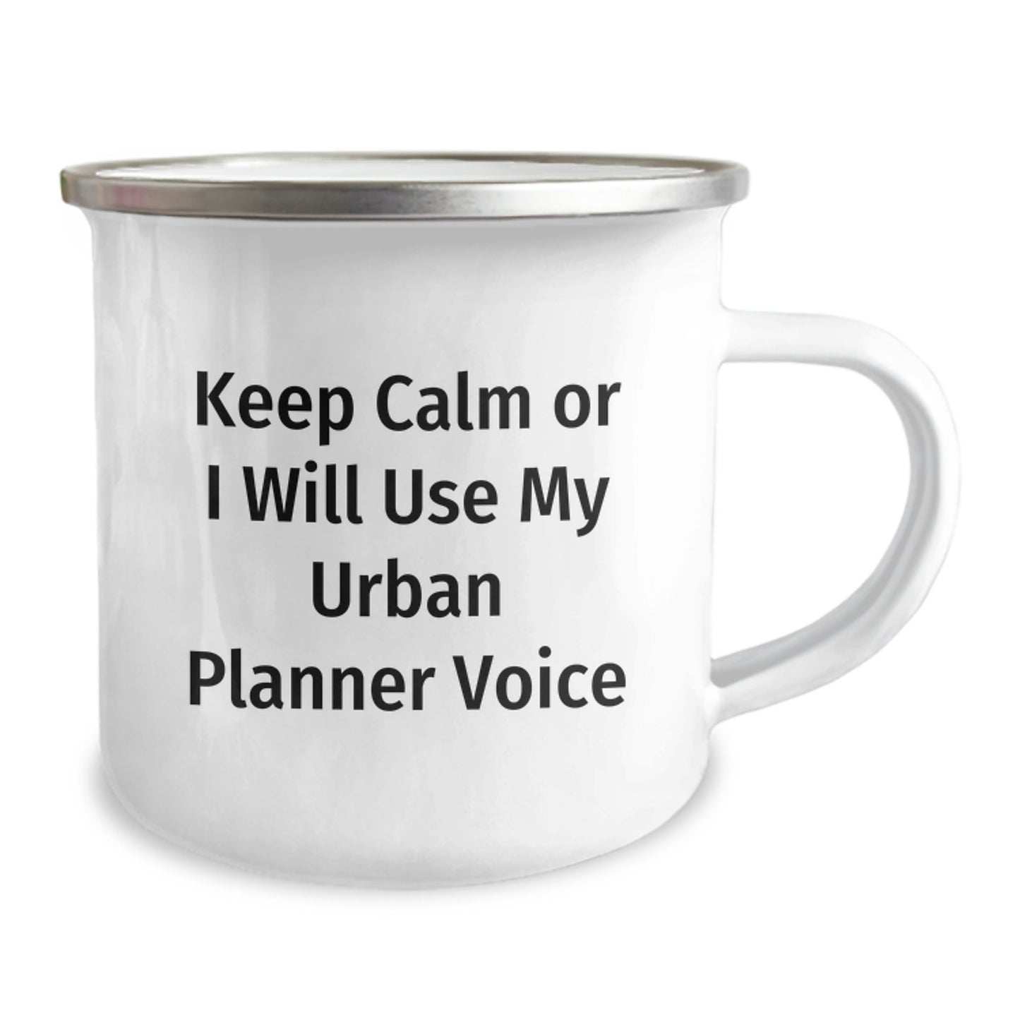 Funny Urban Planner Gifts for Birthday - Urban Planner Camping Mug with Keep Calm Or I Will Use My Urban Planner Voice, Gifts from Family to Urban Planner Friends - Image 2