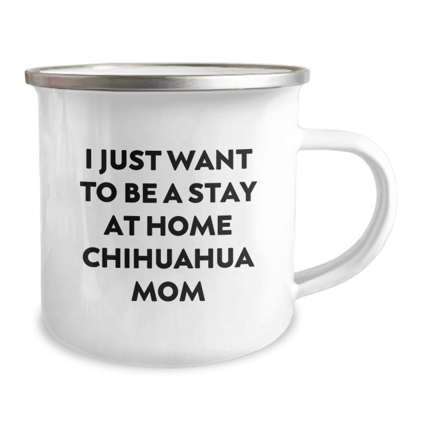 Chihuahua Dog Lover's Funny Quote Camping Mug, Valentine's Unique Gifts from Chihuahua Mom, Chihuahua Gifts for Chihuahua Dog Lovers - Image 2