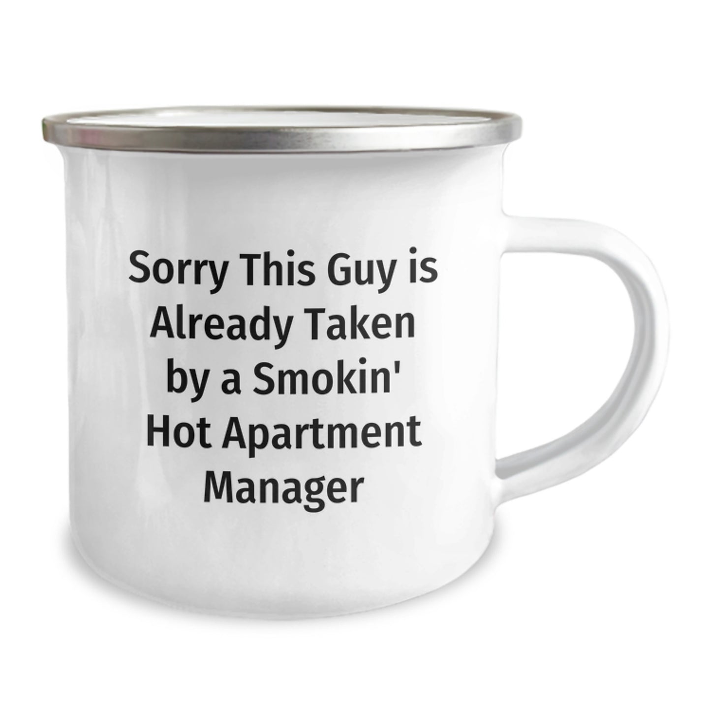 Funny Apartment Manager Gifts from Friends for Smokin' Hot Apartment Manager Camping Mug Stainless Steel Christmas Unique - Image 2