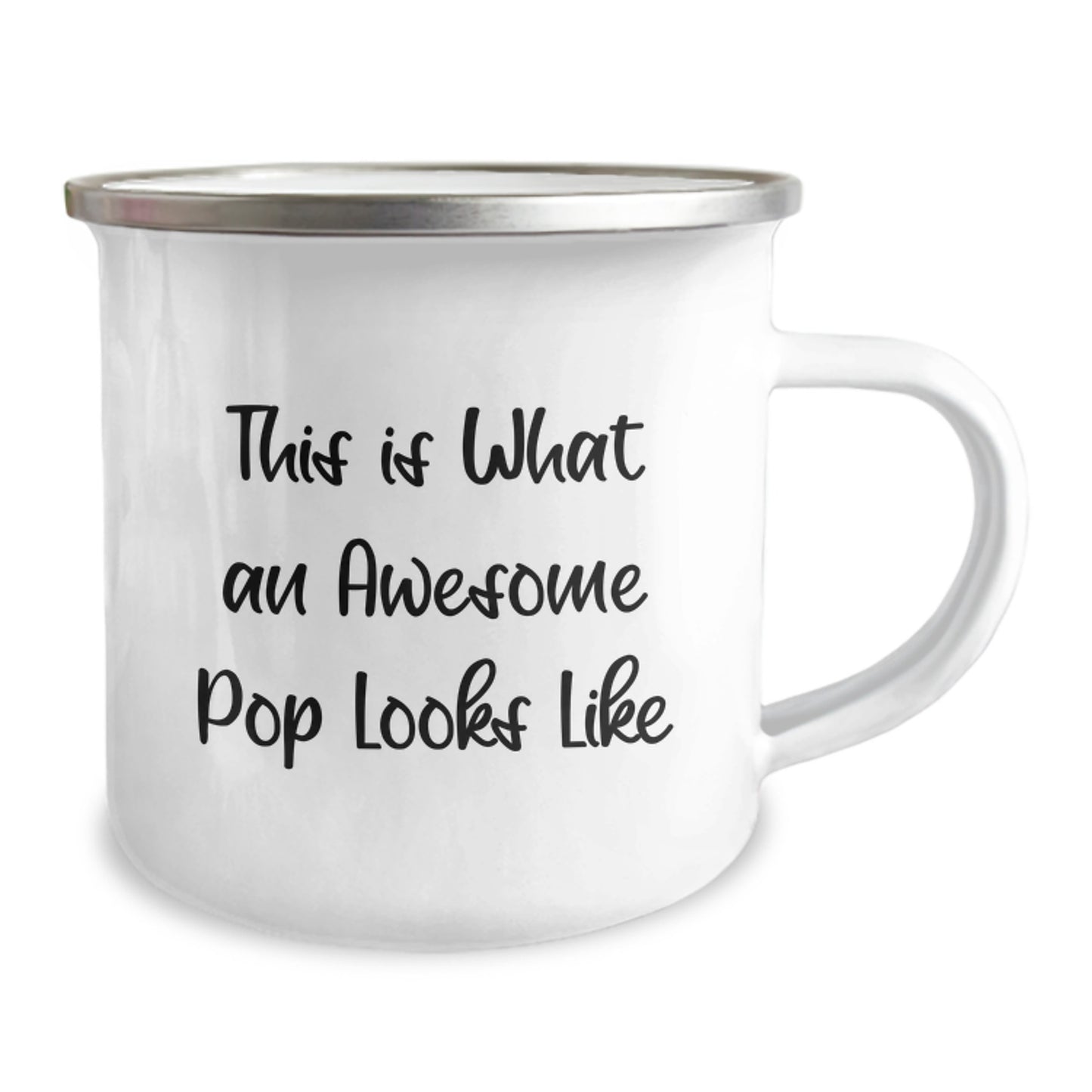 Funny Pop Gift Ideas for Christmas - Camping Mug with 'This Is What An Awesome Pop Looks Like' Quote - Gifts from Men, Women, or Friends - Image 2