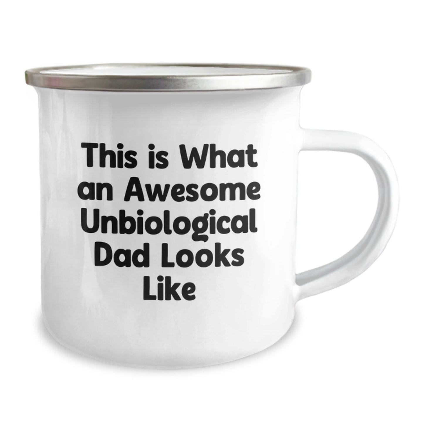 Funny Unbiological Dad Gifts, Camping Mug for Men, 'This Is What An Awesome Unbiological Dad Looks Like' Quote, Graduation Unique Gifts from Friends, Coworkers, Family - Image 2