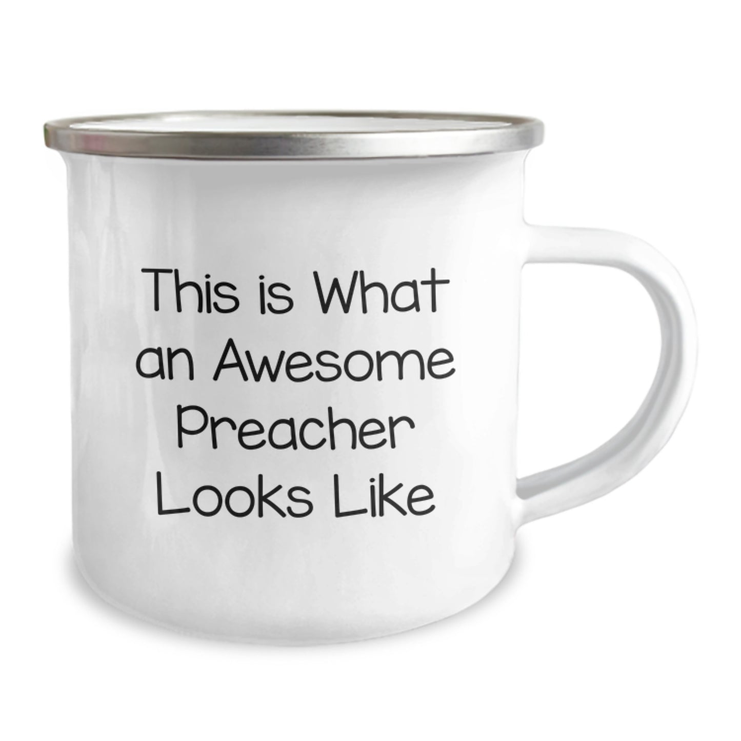 Funny Preacher Gifts from Friends, Birthday Unique Gifts for Preacher, Camping Mug with Quote 'This Is What An Awesome Preacher Looks Like' - Image 2