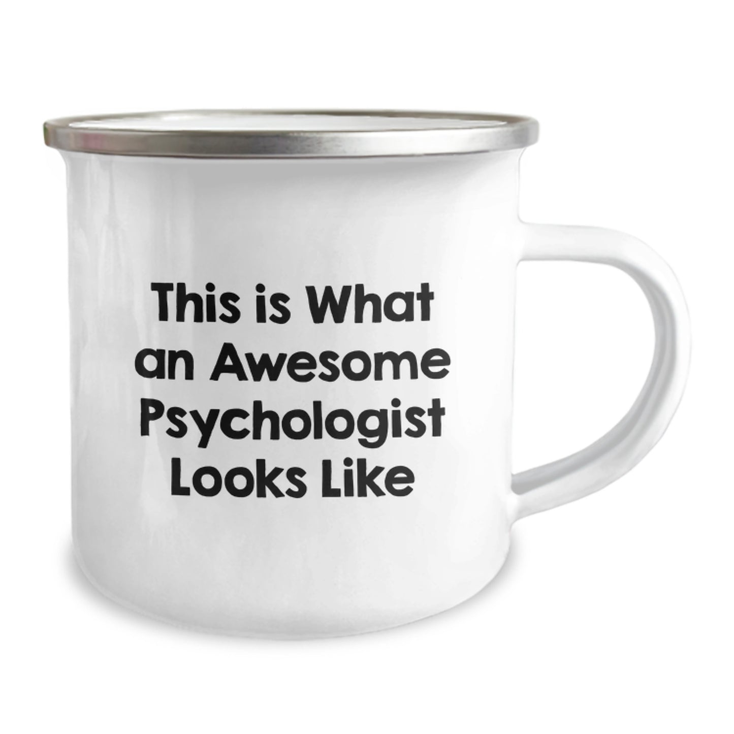 Funny Psychologist Gifts from Friends for Birthday Unique Gifts - This Is What An Awesome Psychologist Looks Like Camping Mug - Image 2