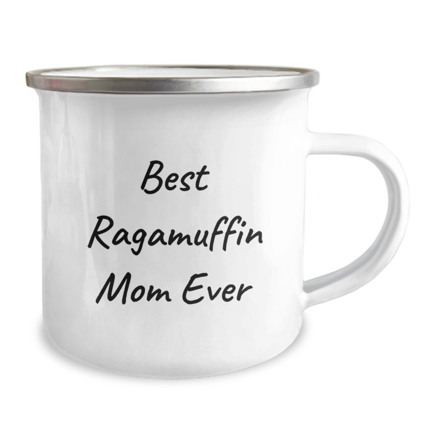 Gifts from Family for Ragamuffin Cat Lovers, Birthday Unique Gifts, Funny 'Best Ragamuffin Mom Ever' Camping Mug for Men Women Friends Coworkers - Image 2