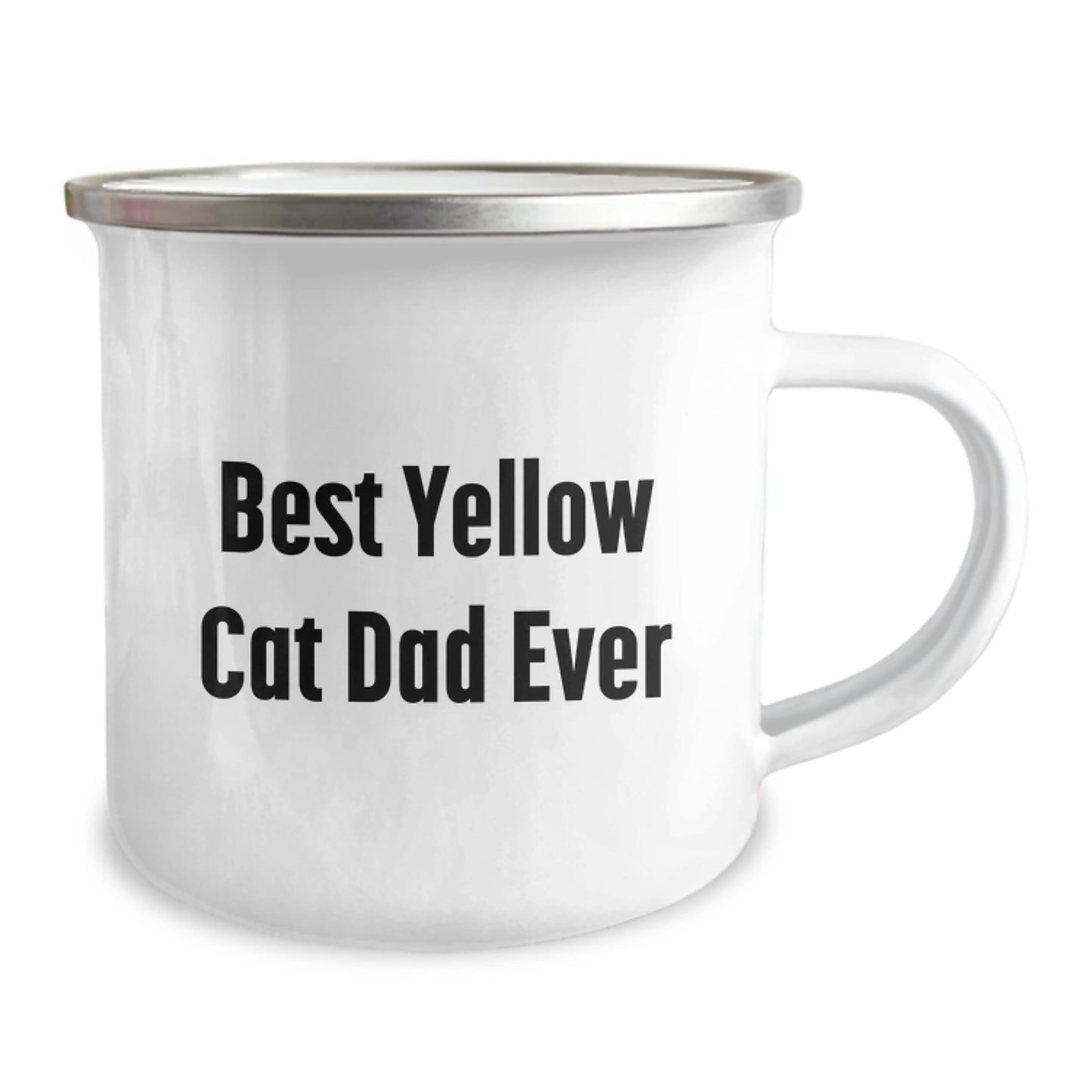 Funny Yellow Cat Dad Ever Camping Mug for Birthday Unique Gifts from Family, Friends, or Coworkers to Men, Women, or Kids - Image 2