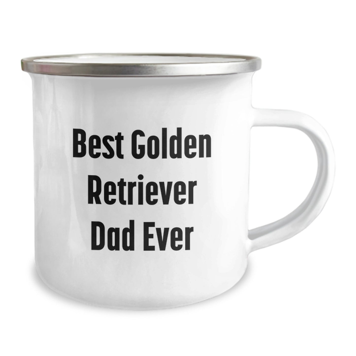 Golden Retriever Dog Lovers Camping Mug 'Best Golden Retriever Dad Ever', Funny Gift for Men, Women, Family from Dad to Son, Daughter, Husband, or Sweetheart on Birthday - Image 2