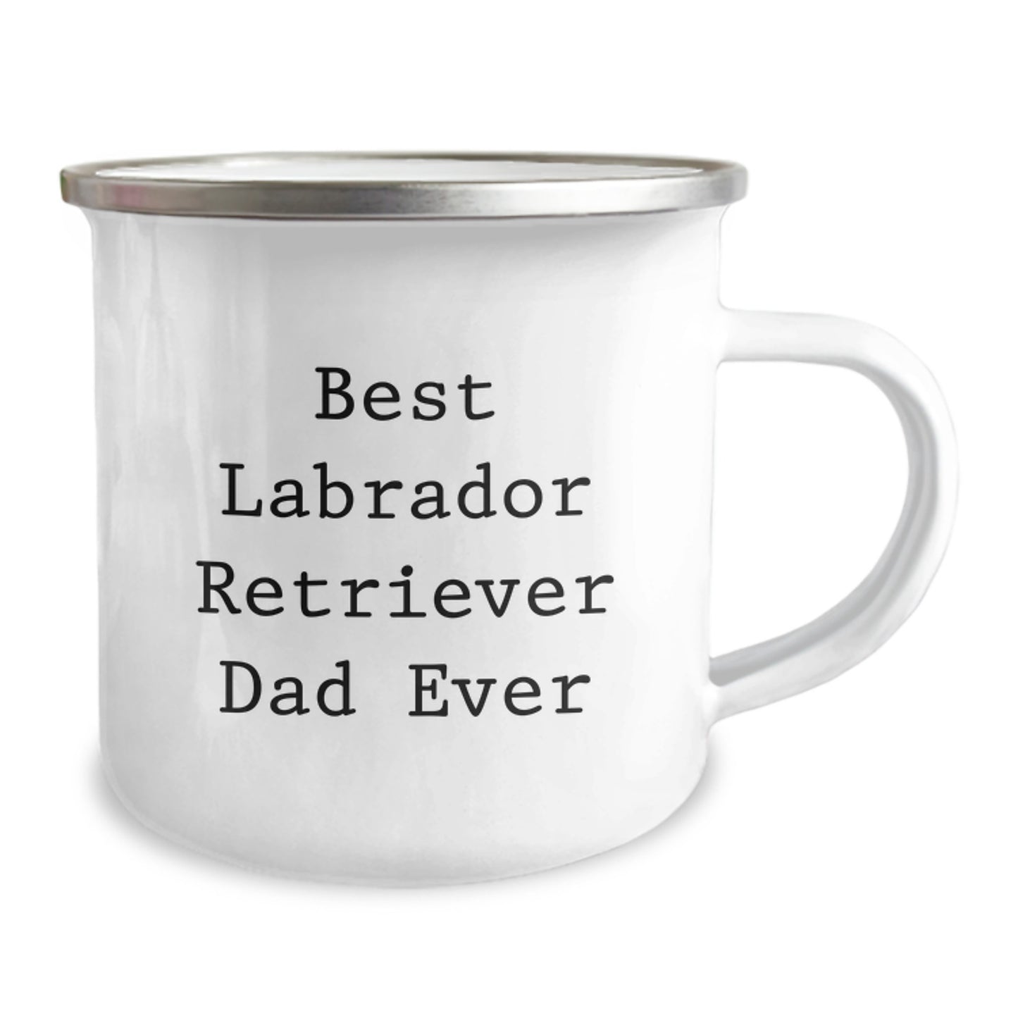 Labrador Retriever Dog Dad Funny Camping Mug Gifts for Him from Friends, Best Labrador Retriever Dad Ever Quote on Birthday - Image 2