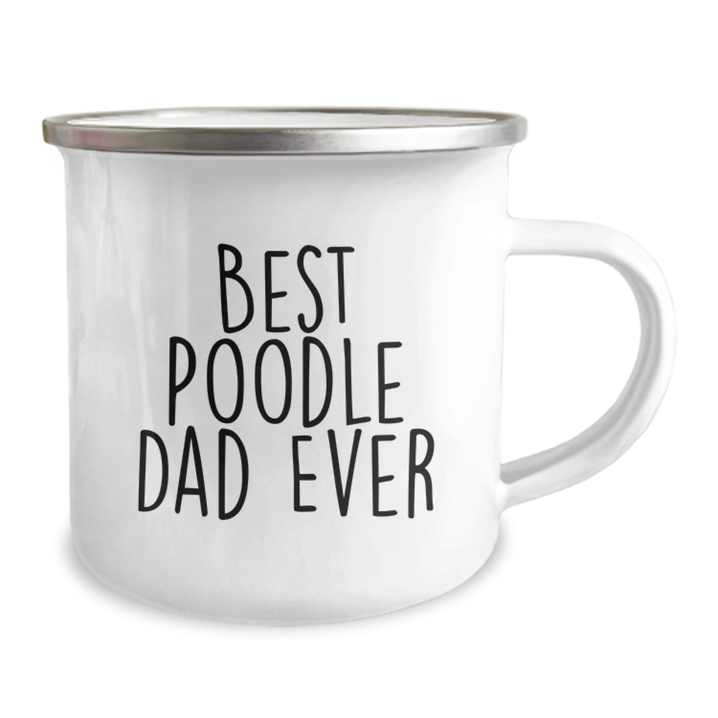 Funny Poodle Dog Camping Mug Gifts from Best Poodle Dad Ever for Poodle Dog Lovers, Graduation Unique Gifts - Image 2