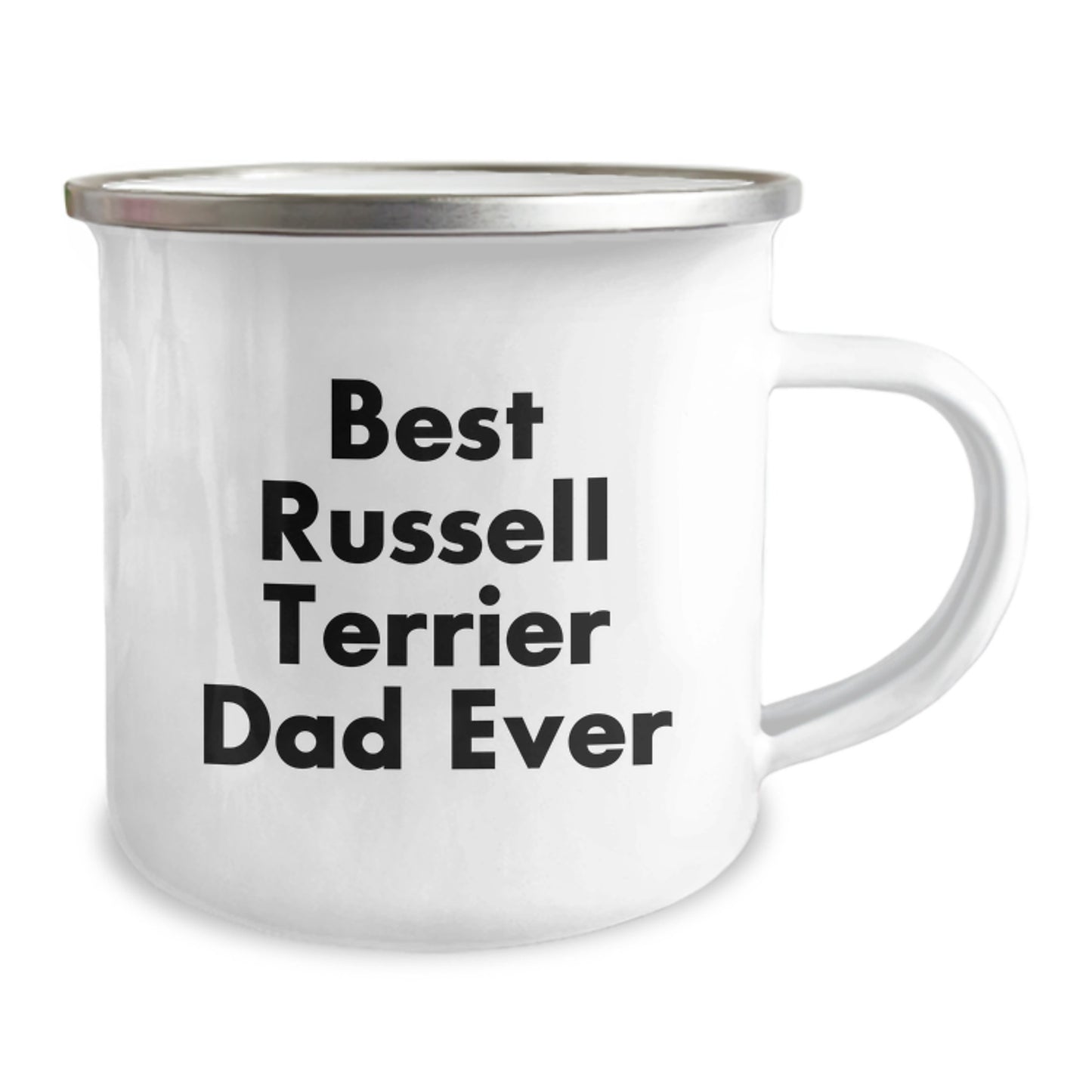 Russell Terrier Dog Gifts from Men to Best Dad Ever Funny Camping Mug for Graduation - Image 2