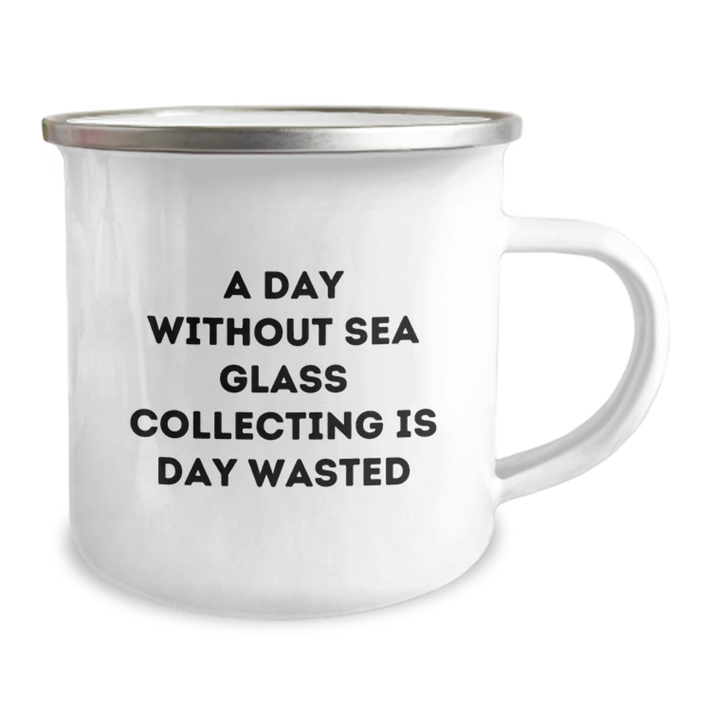 Sea Glass Collecting Enthusiasts' Delight, Funny Camping Mug for Birthday Unique Gifts from Friends, Gifts for Sea Glass Collecting Lovers - Image 2