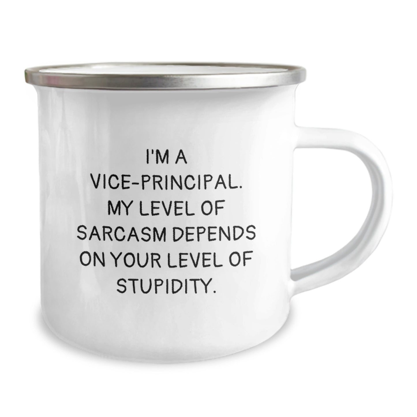 Funny Vice-principal Gifts from Friends - Christmas Unique Mugs for Vice-principal Men - I'm A Vice-principal My Level Of Sarcasm Depends On Your Level Of Stupidity - Image 2