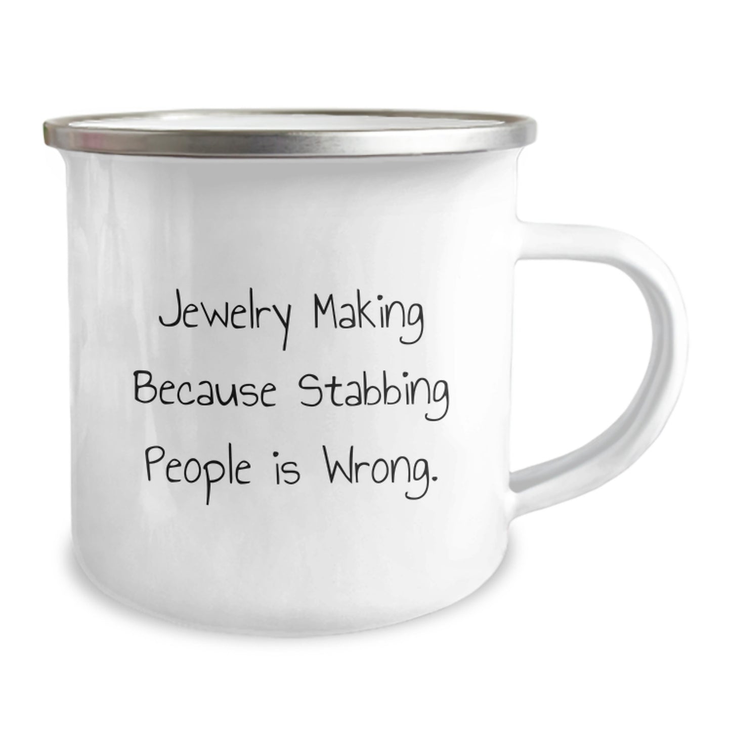 Jewelry Making Enthusiast Gifts from Friends - Funny Camping Mug for Jewelry Making Lovers - Unique Christmas Memorable Presents - Image 2