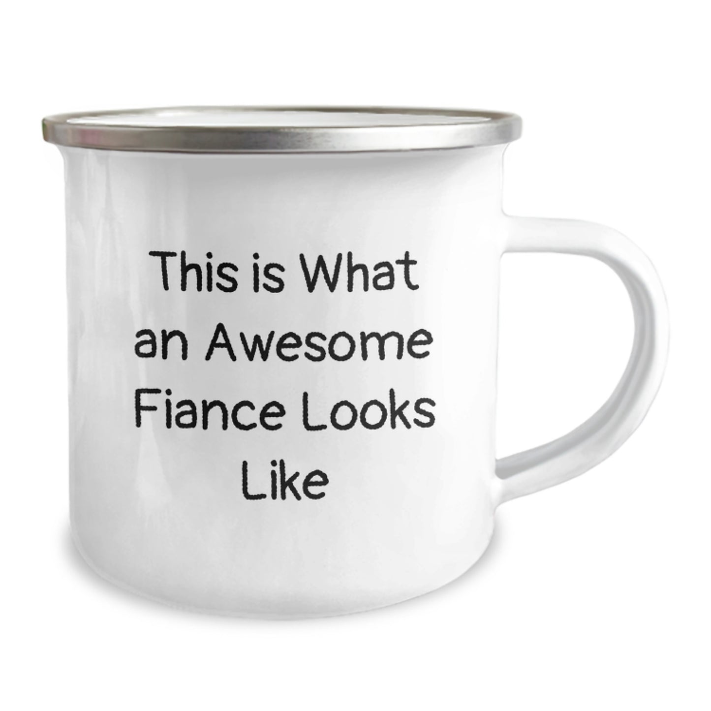 A Funny Fiance Gift for Him, Camping Mug for Graduation, 'This Is What An Awesome Fiance Looks Like' Quote - Gifts from Men to Fiance - Image 2